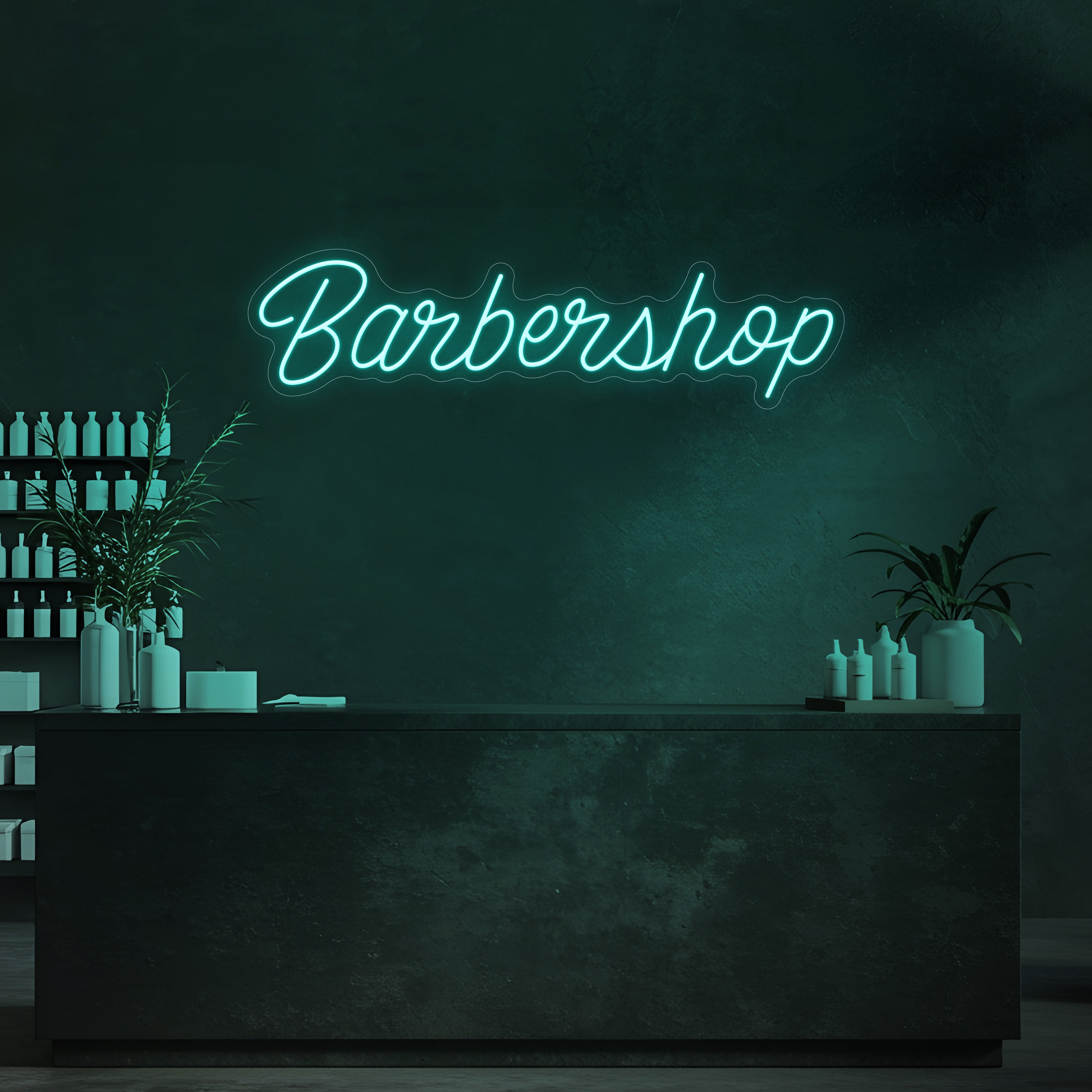 Signature Barbershop LED Neon Sign