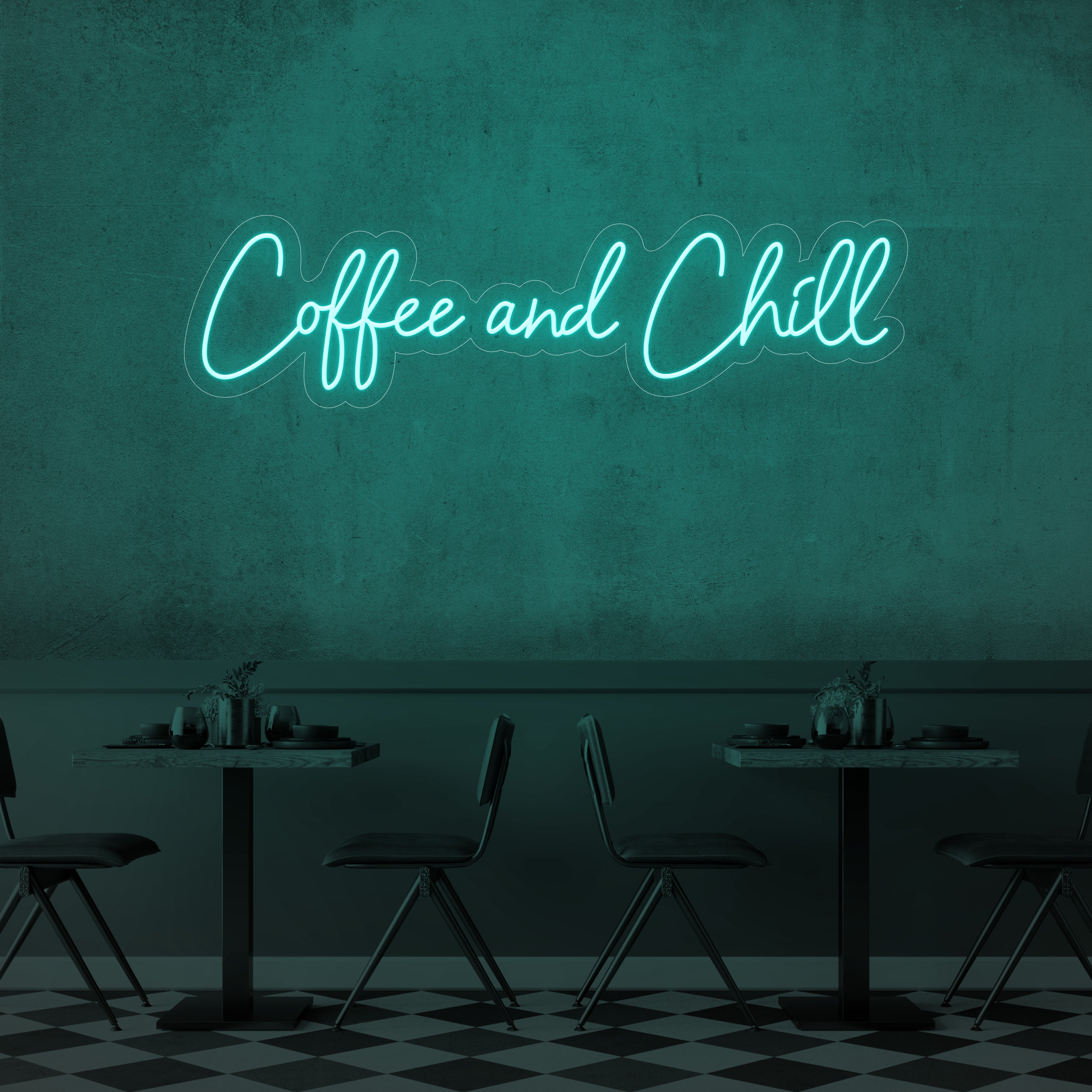 Coffee and Chill LED Neon Sign