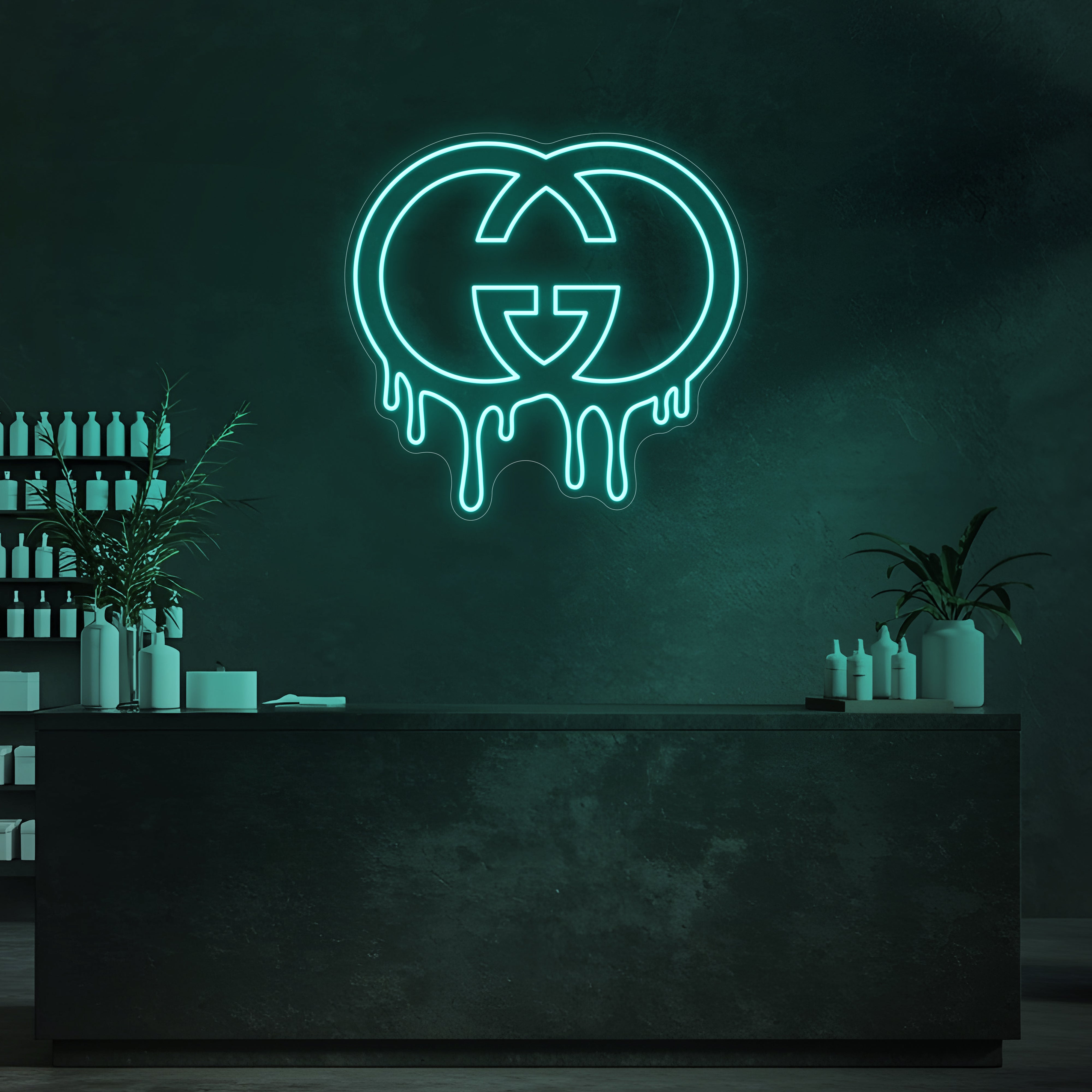 Drip GG LED Neon Sign
