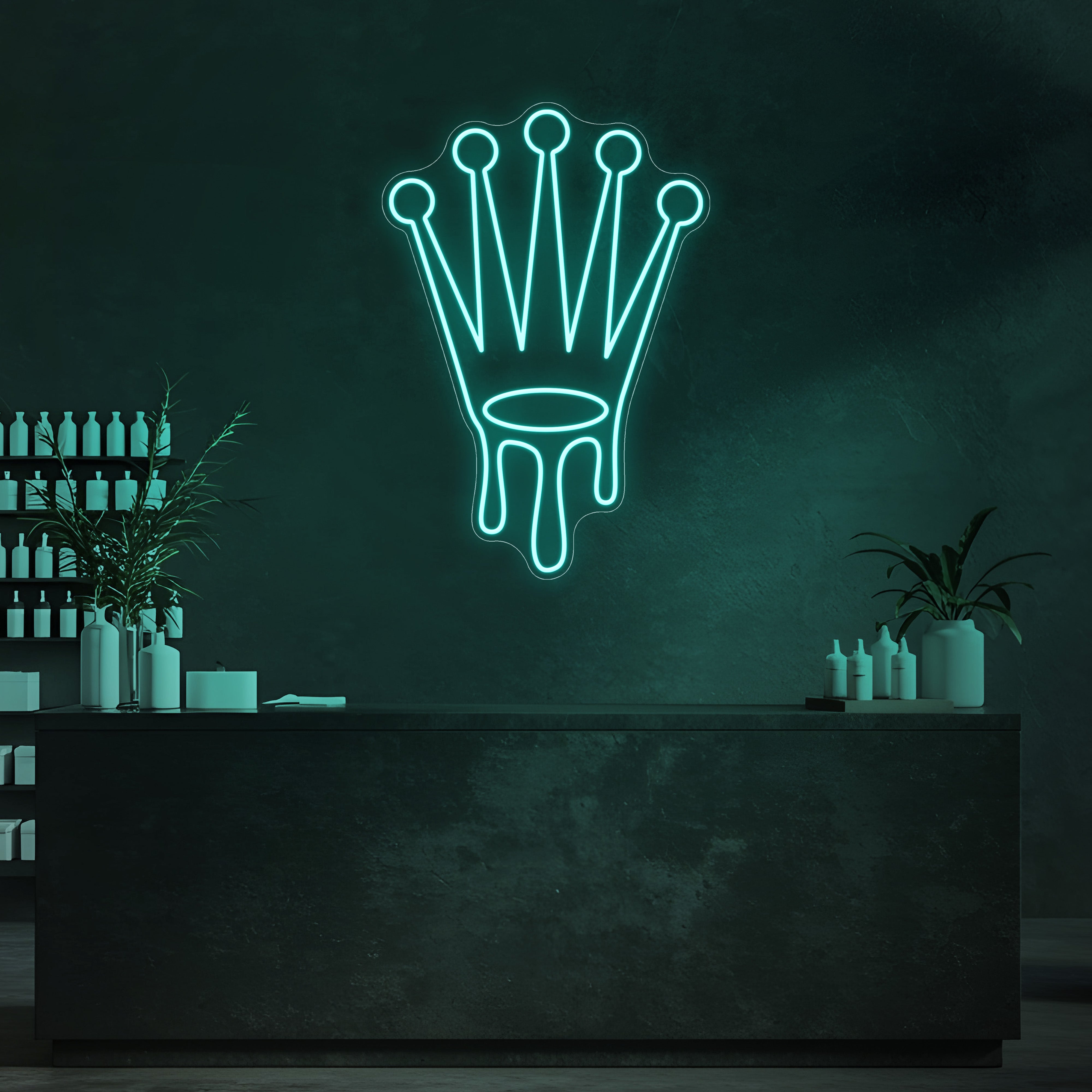 Drip Crown LED Neon Sign