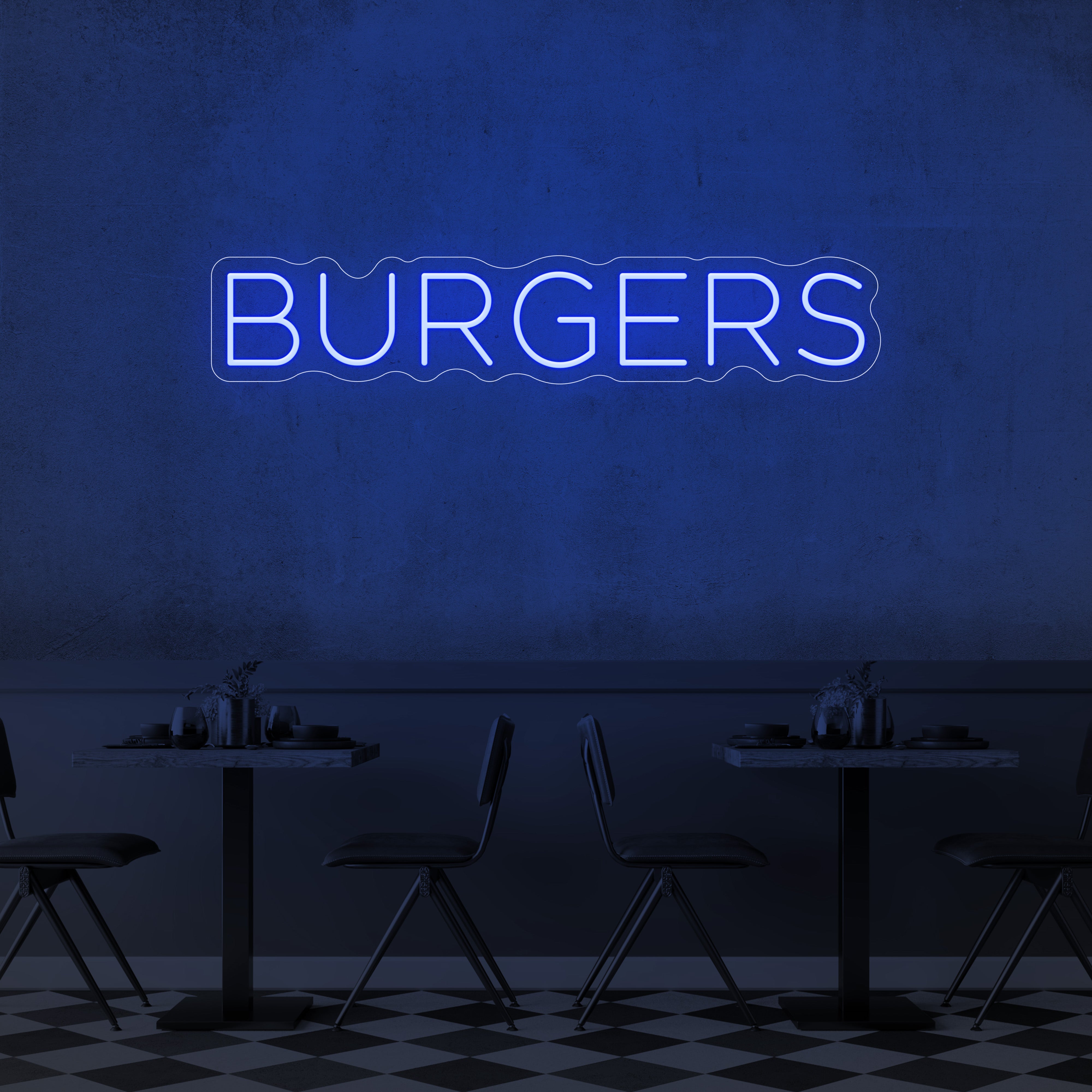 Burgers LED Neon Sign