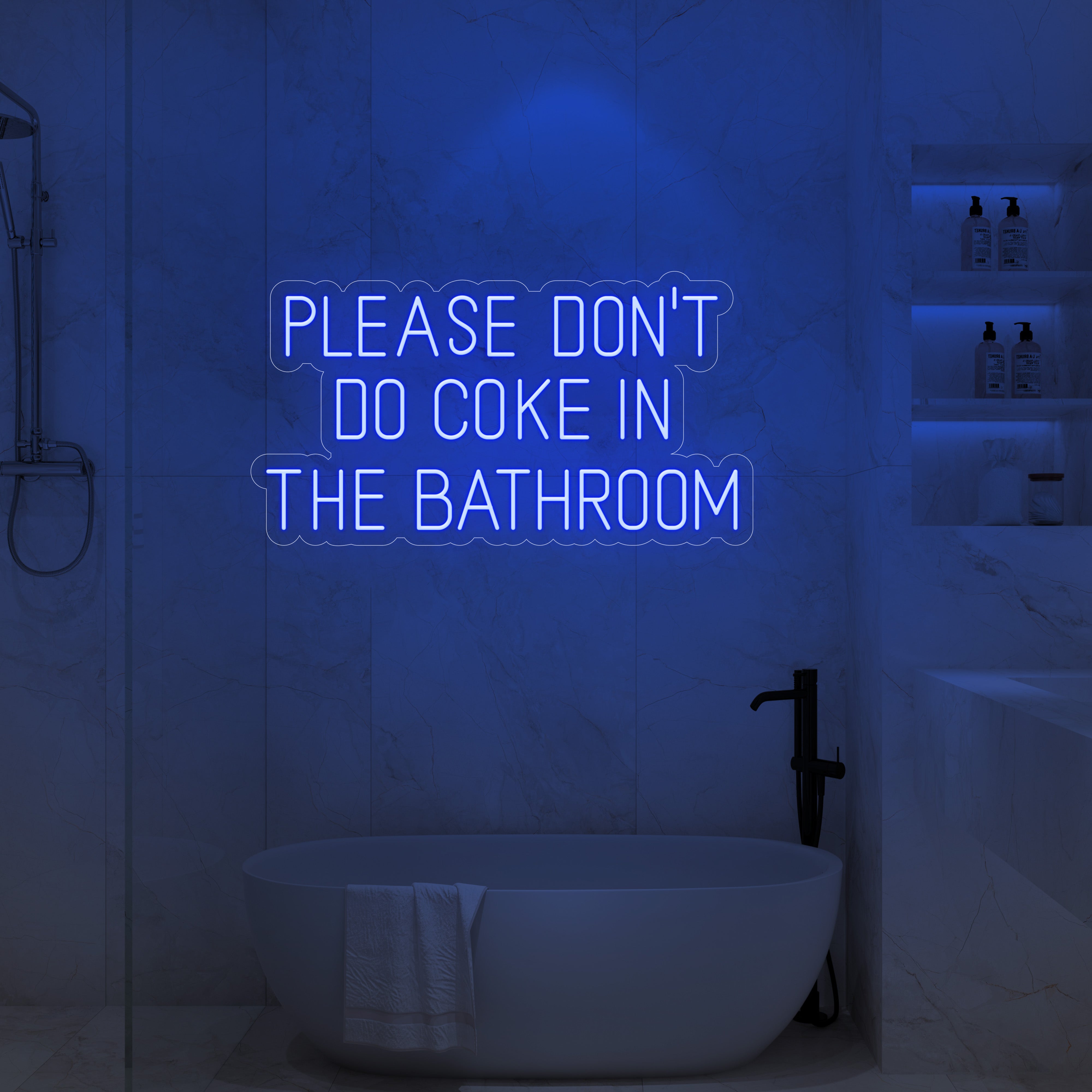 Please Don’t Do Coke in the Bathroom LED Neon Sign