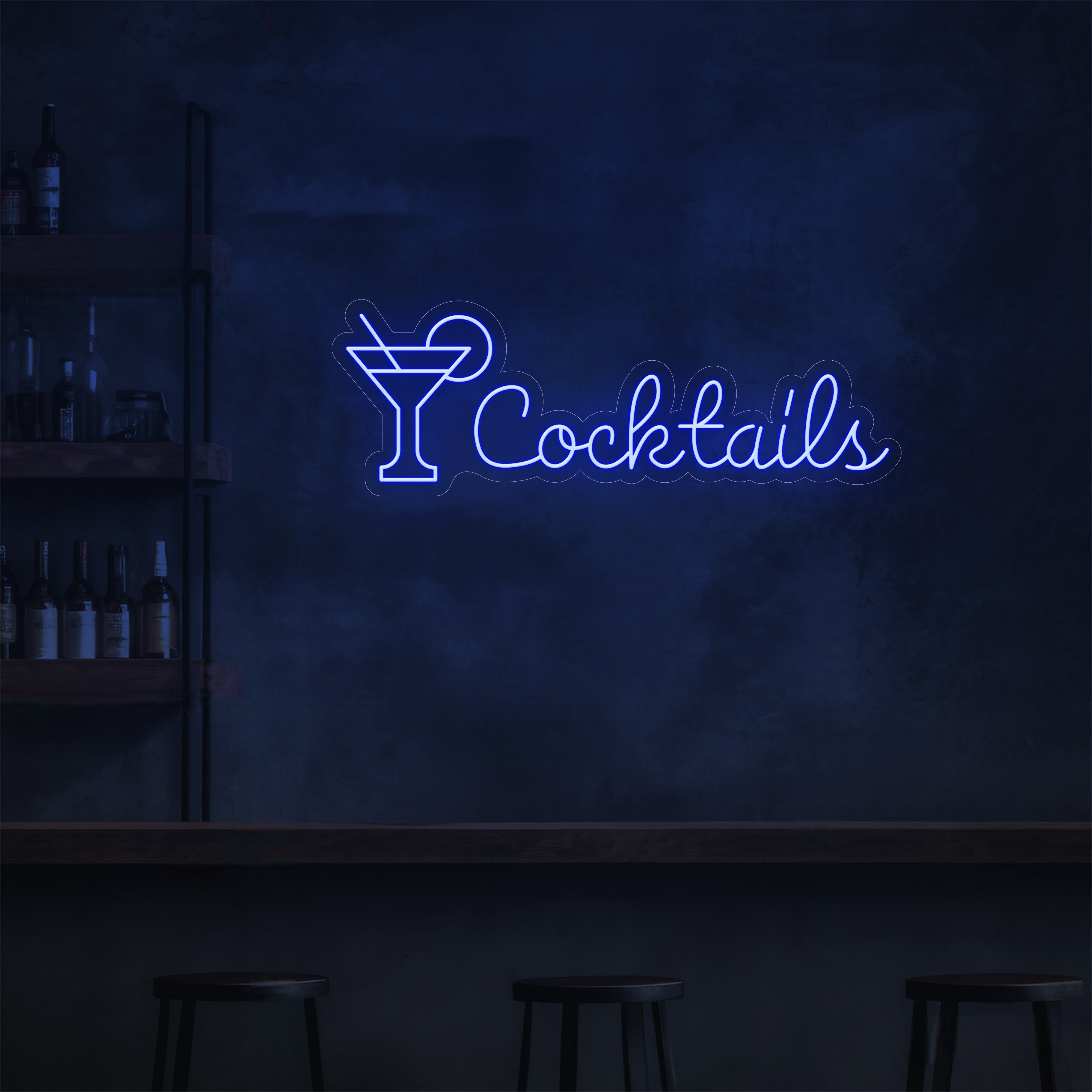 Cocktails Script LED Neon Sign