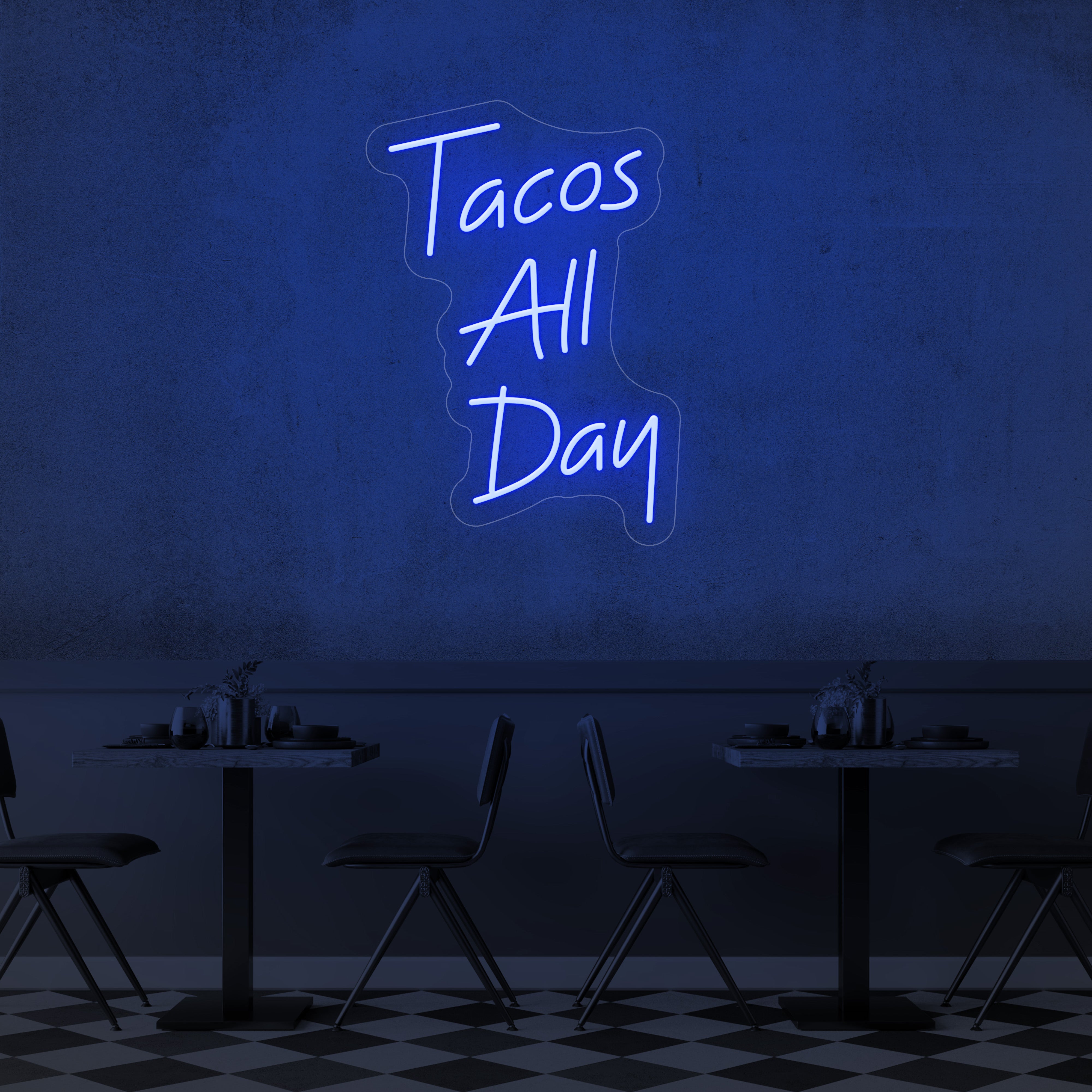 Tacos All Day LED Neon Sign