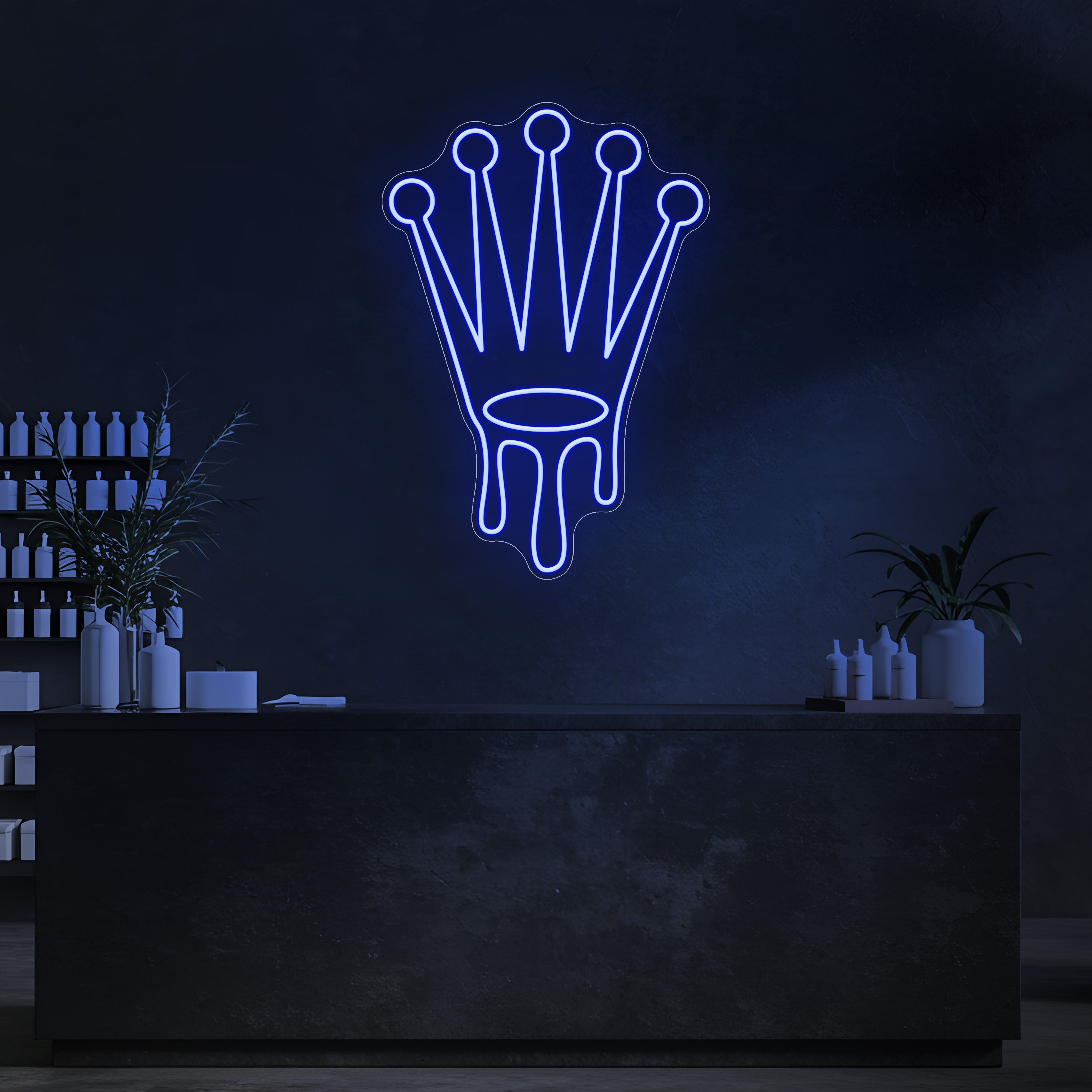 Drip Crown LED Neon Sign