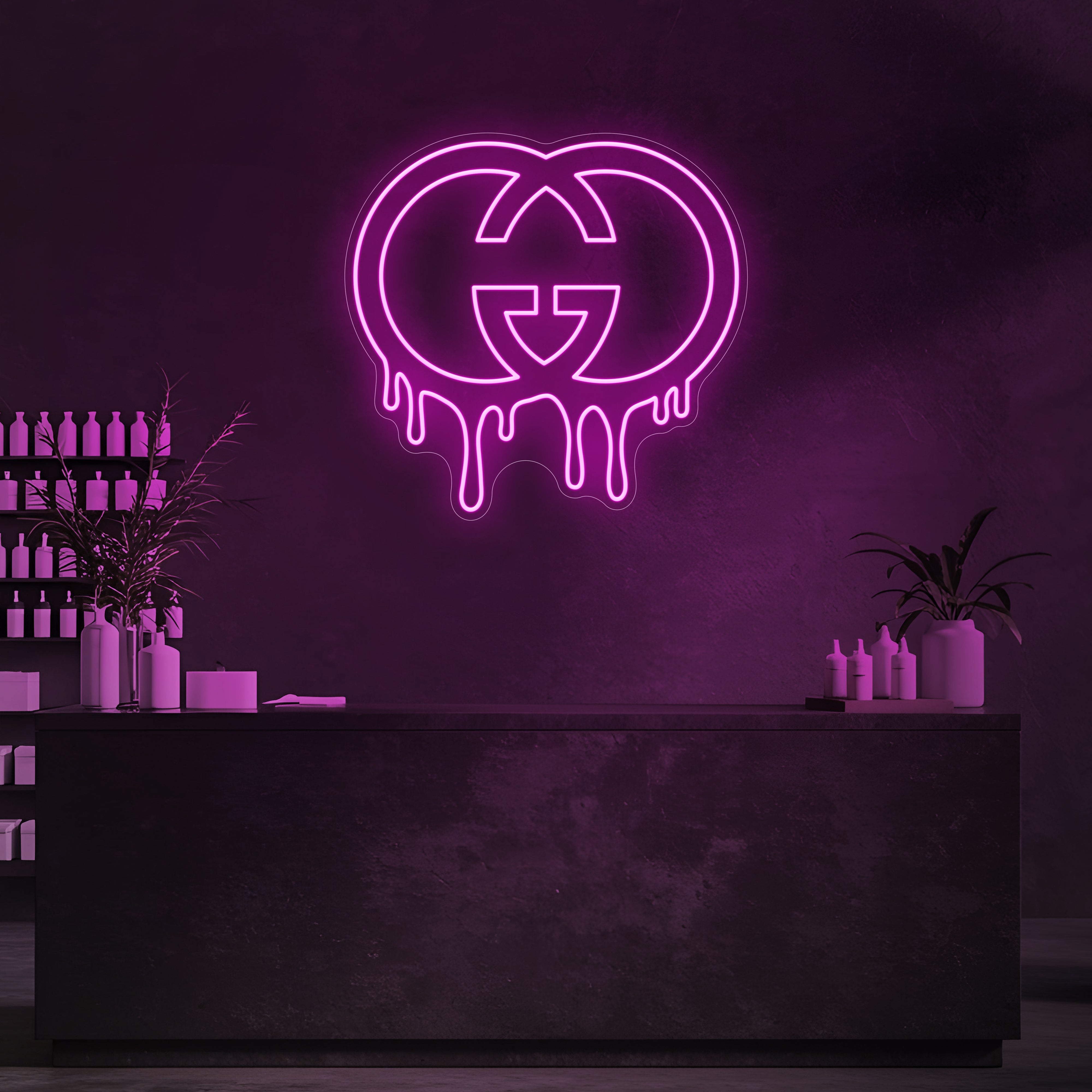 Drip GG LED Neon Sign