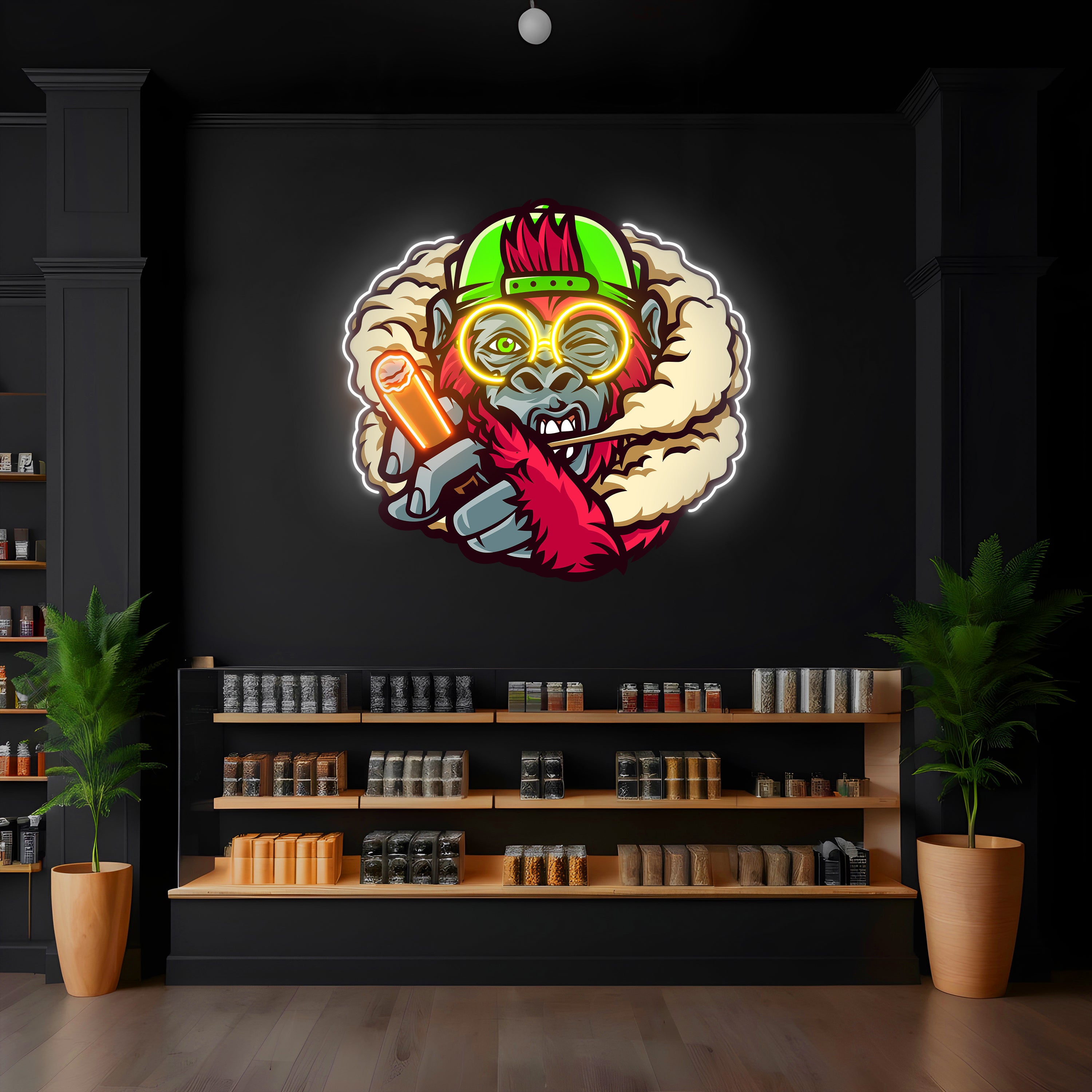 Blazin' Apes LED Neon Pop Art