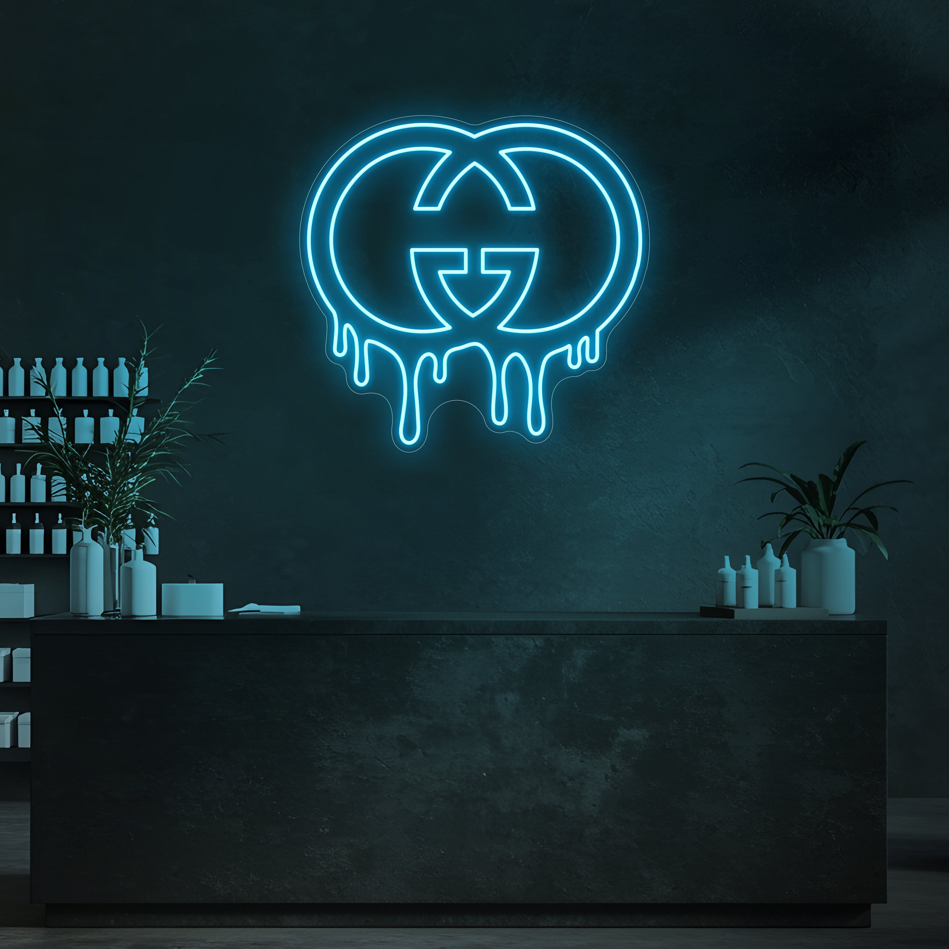 Drip GG LED Neon Sign