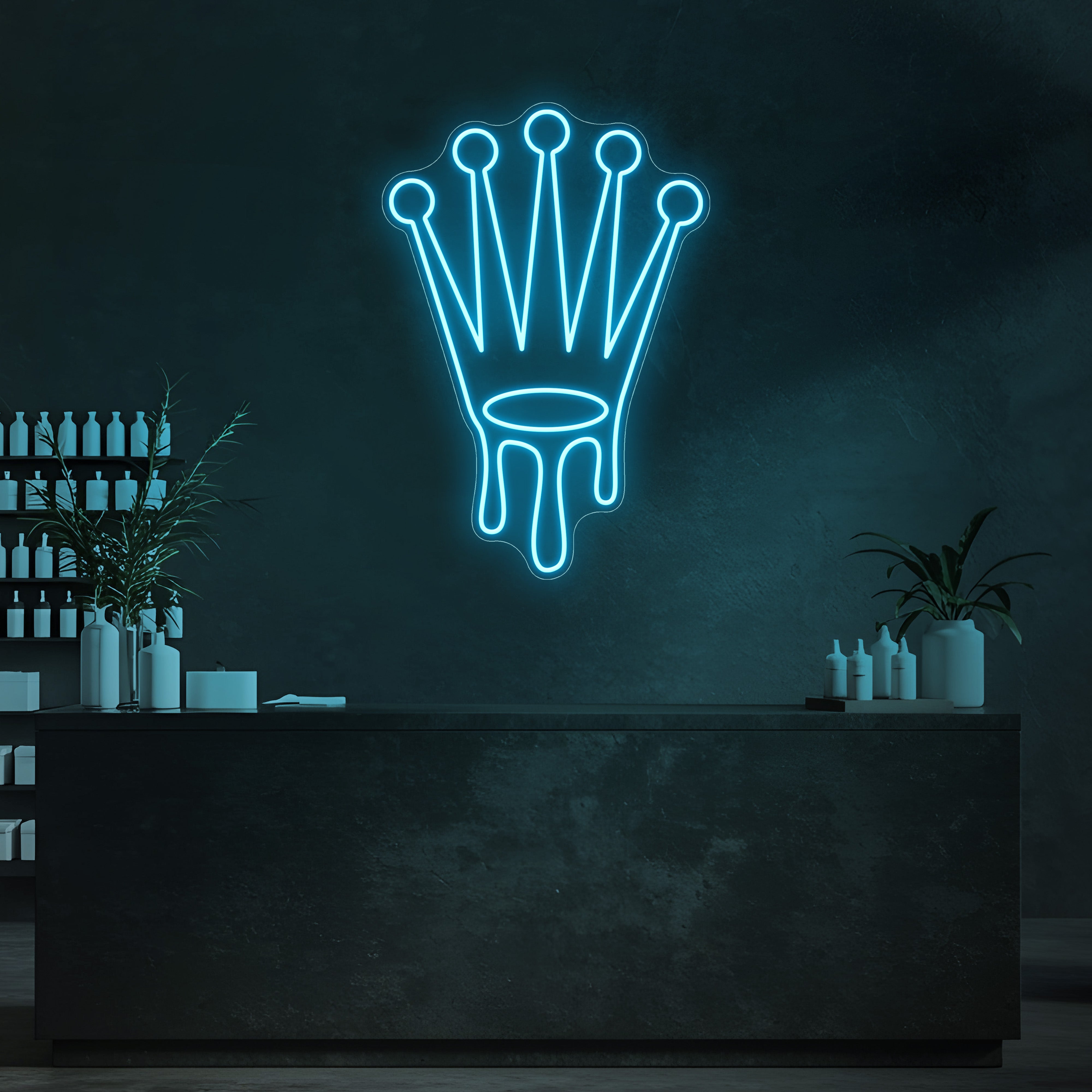 Drip Crown LED Neon Sign