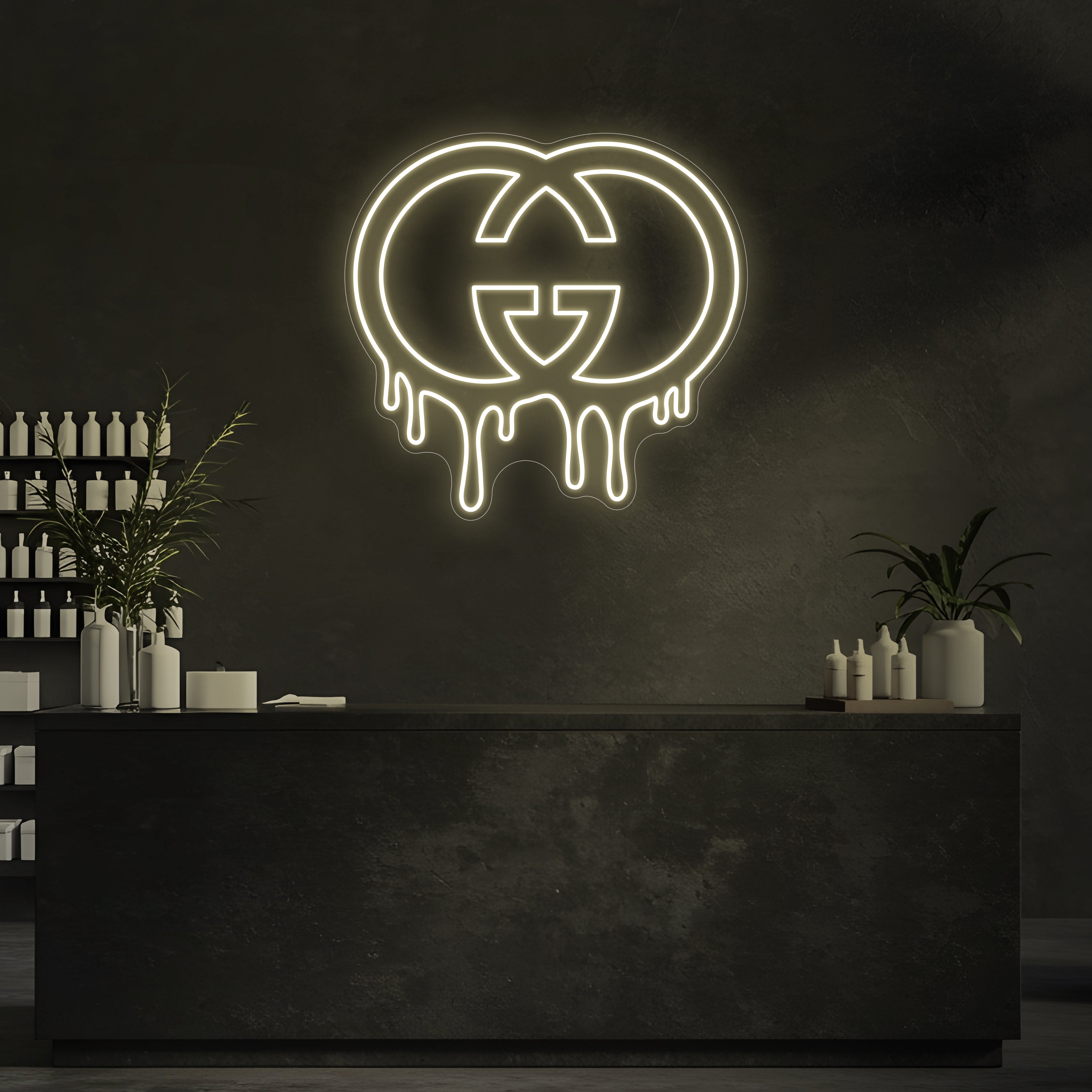 Drip GG LED Neon Sign