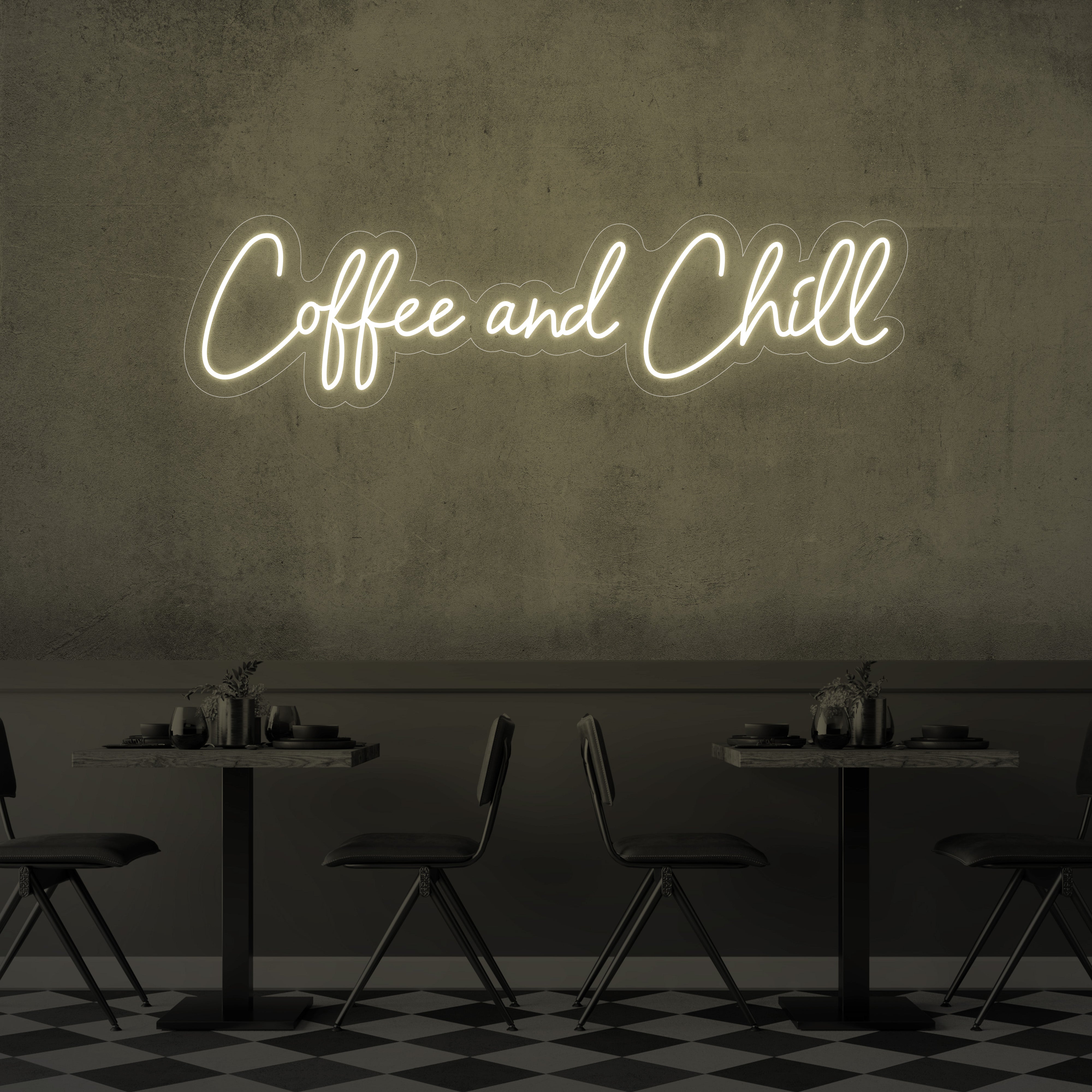 Coffee and Chill LED Neon Sign