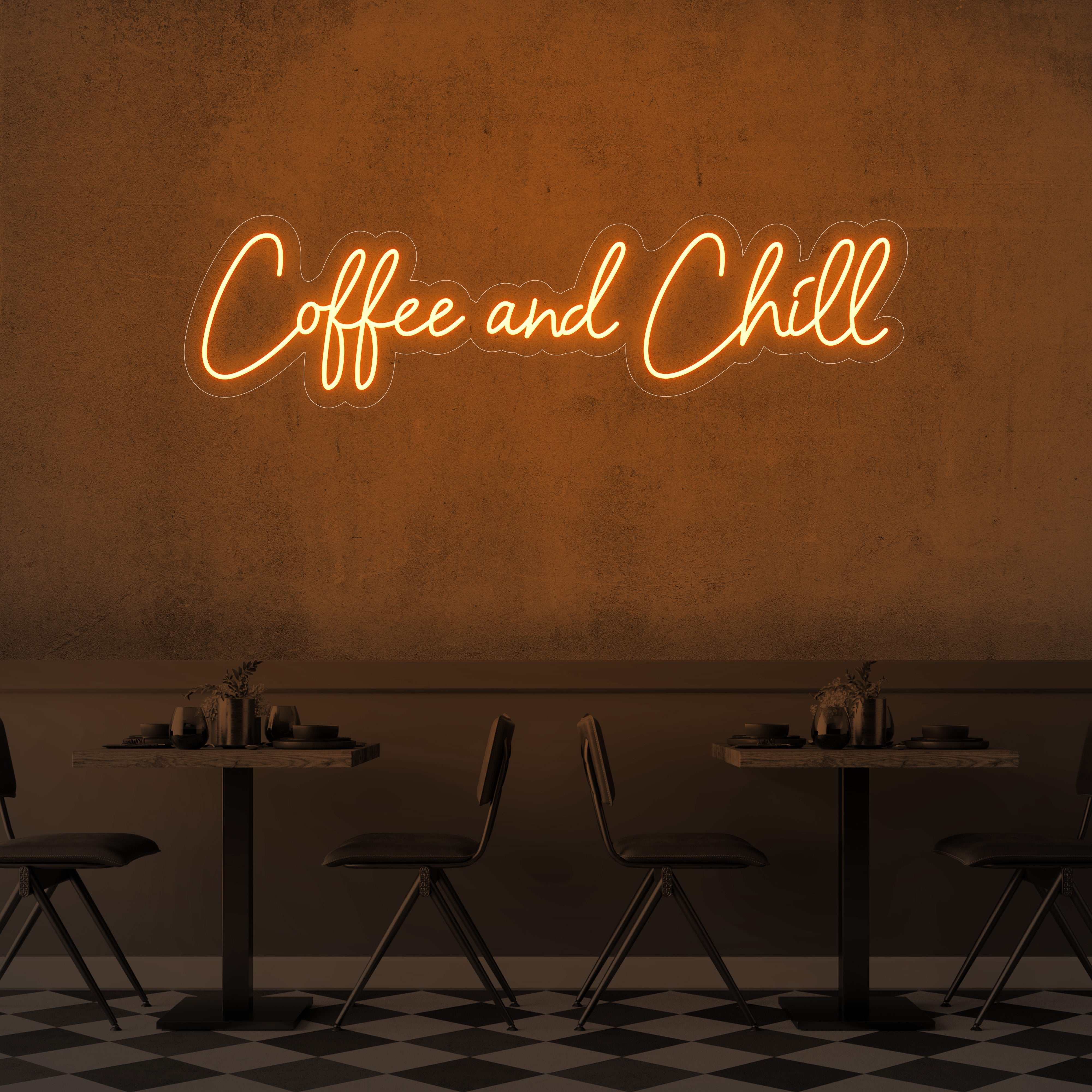 Coffee and Chill LED Neon Sign
