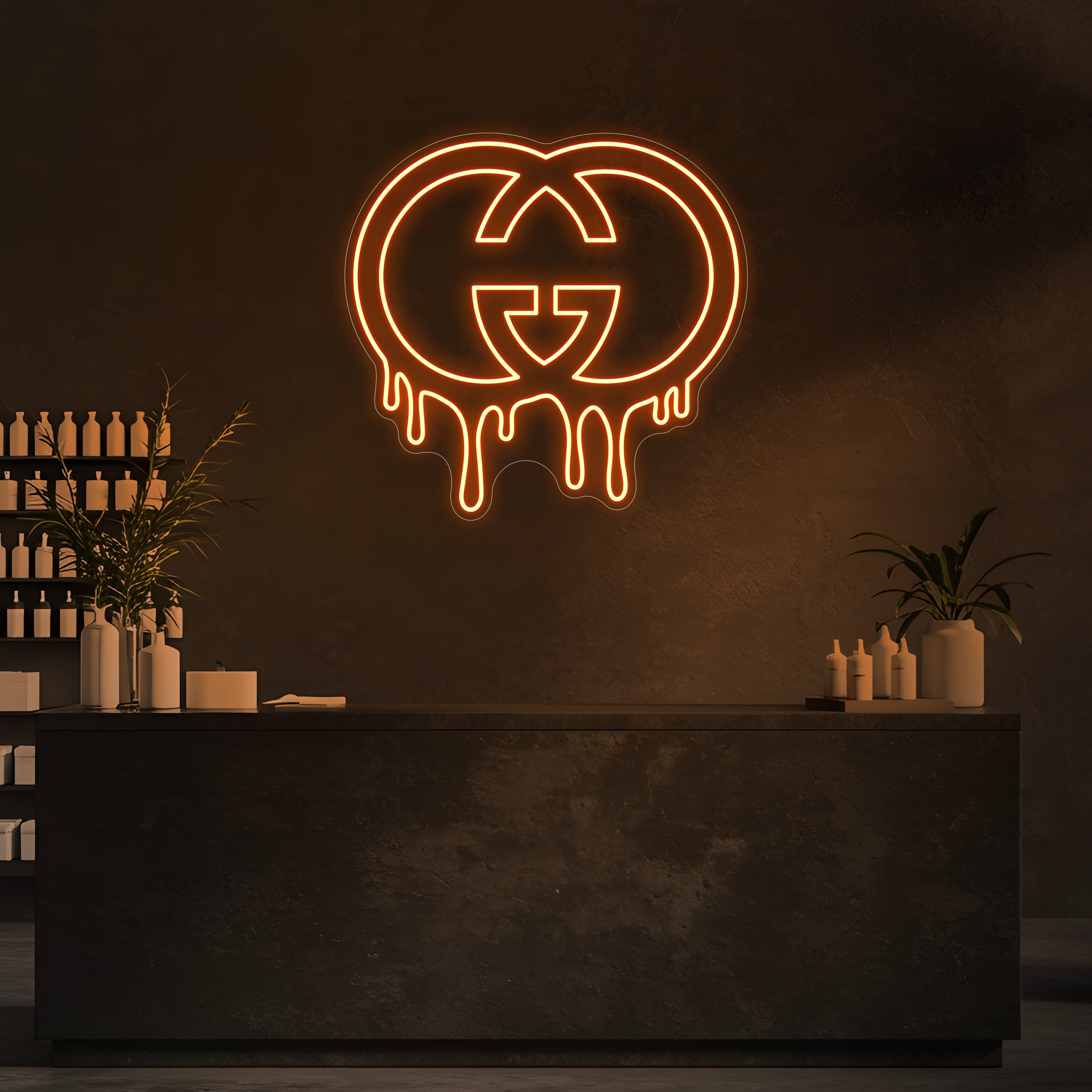 Drip GG LED Neon Sign