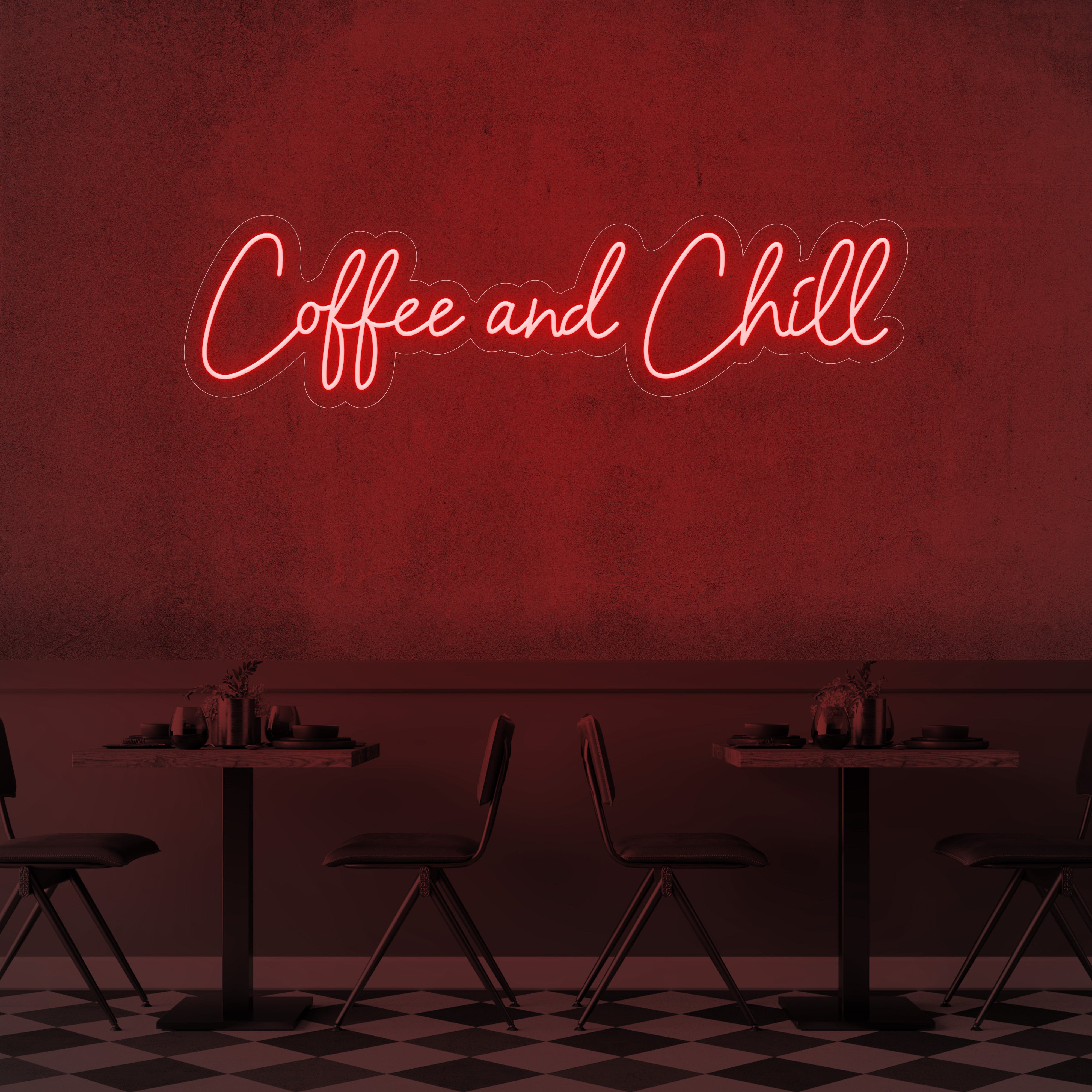 Coffee and Chill LED Neon Sign