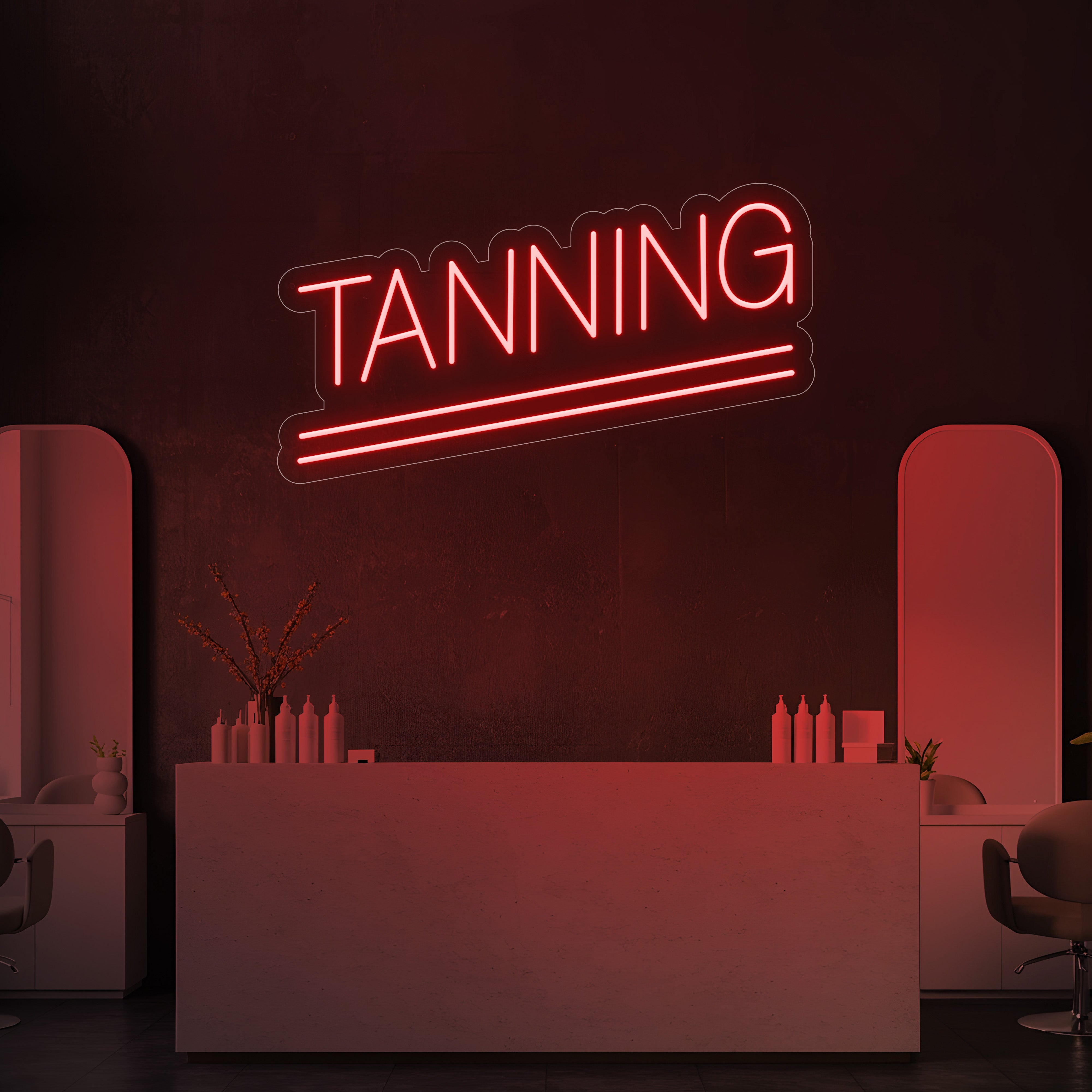 Tanning LED Neon Sign