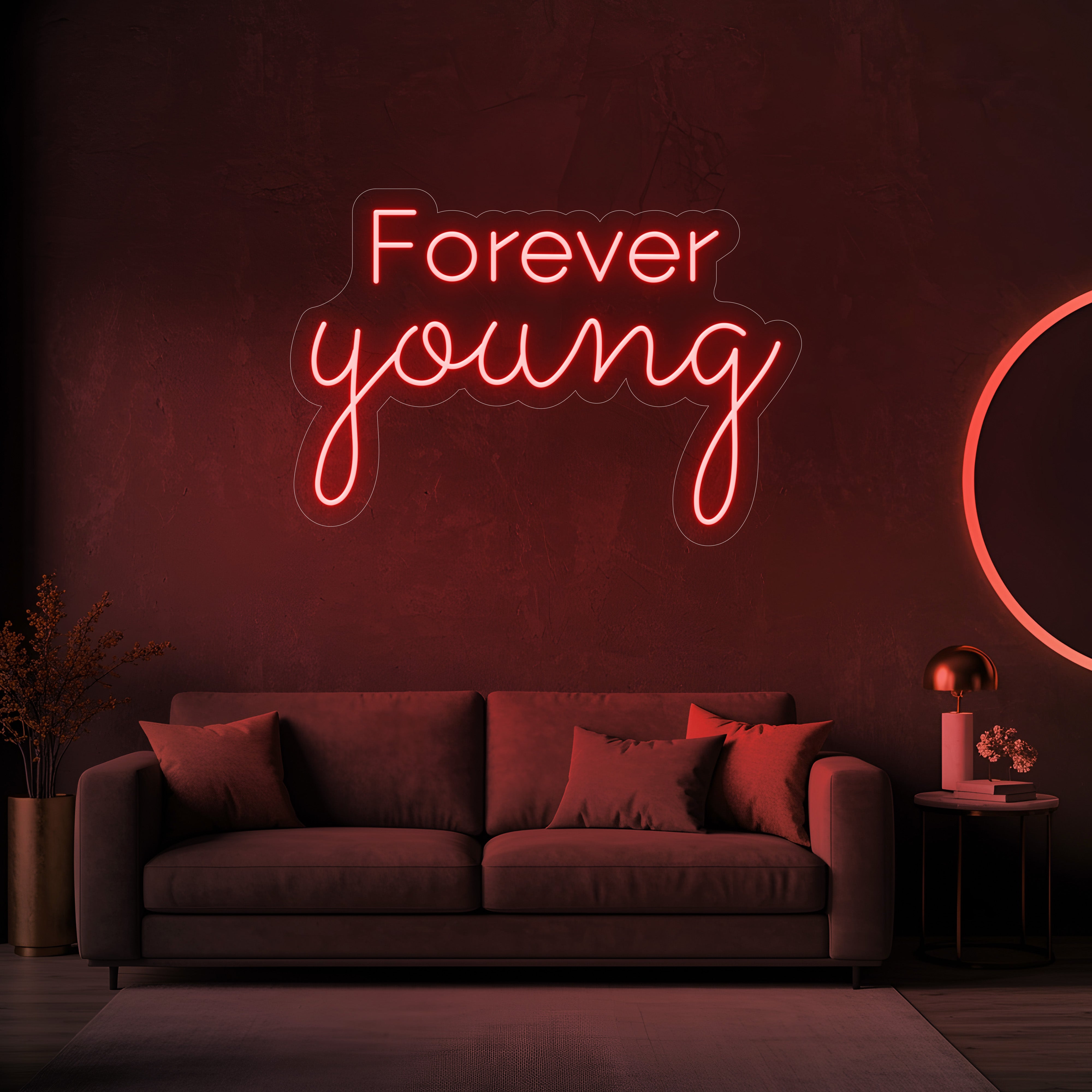Forever Young LED Neon Sign