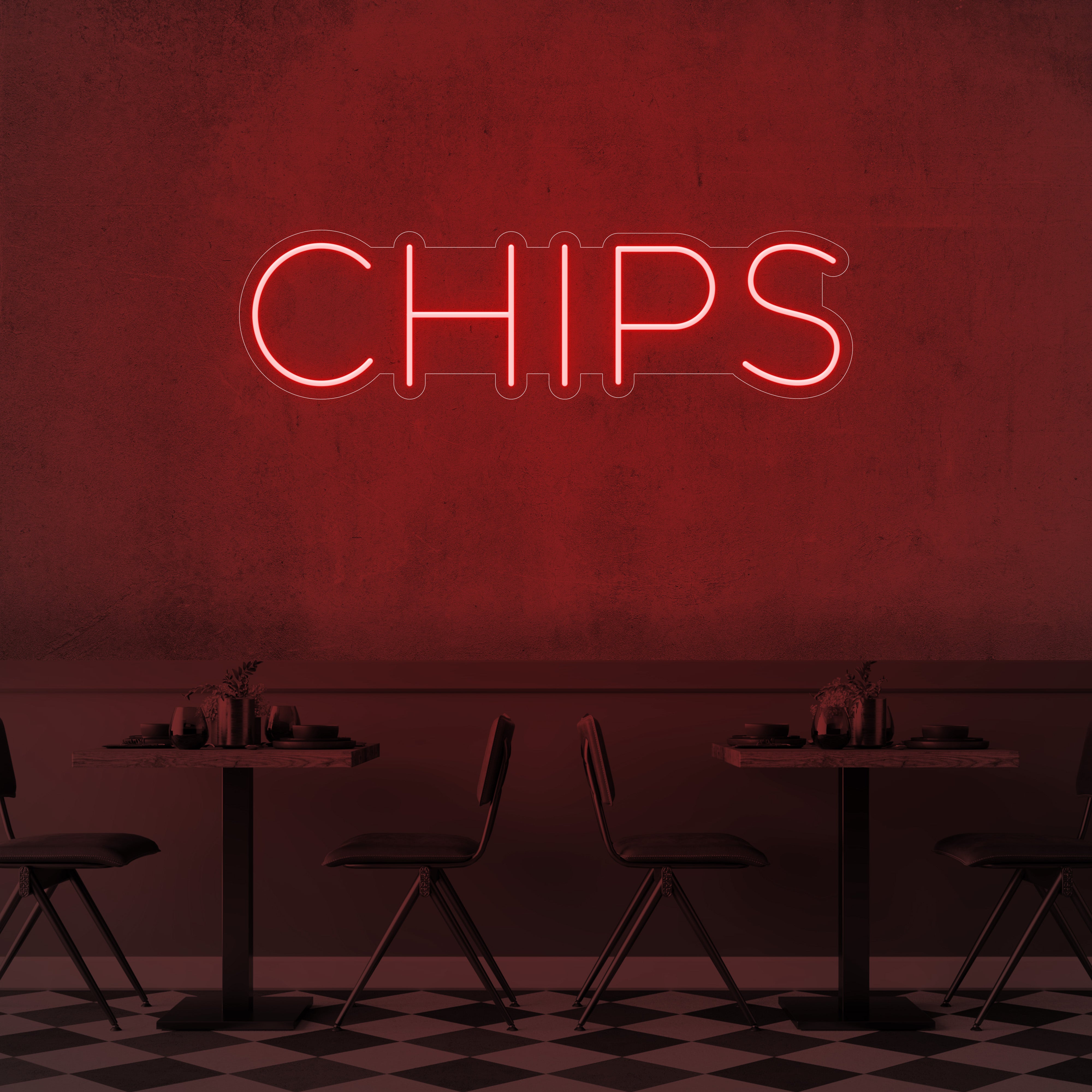 Chips LED Neon Sign