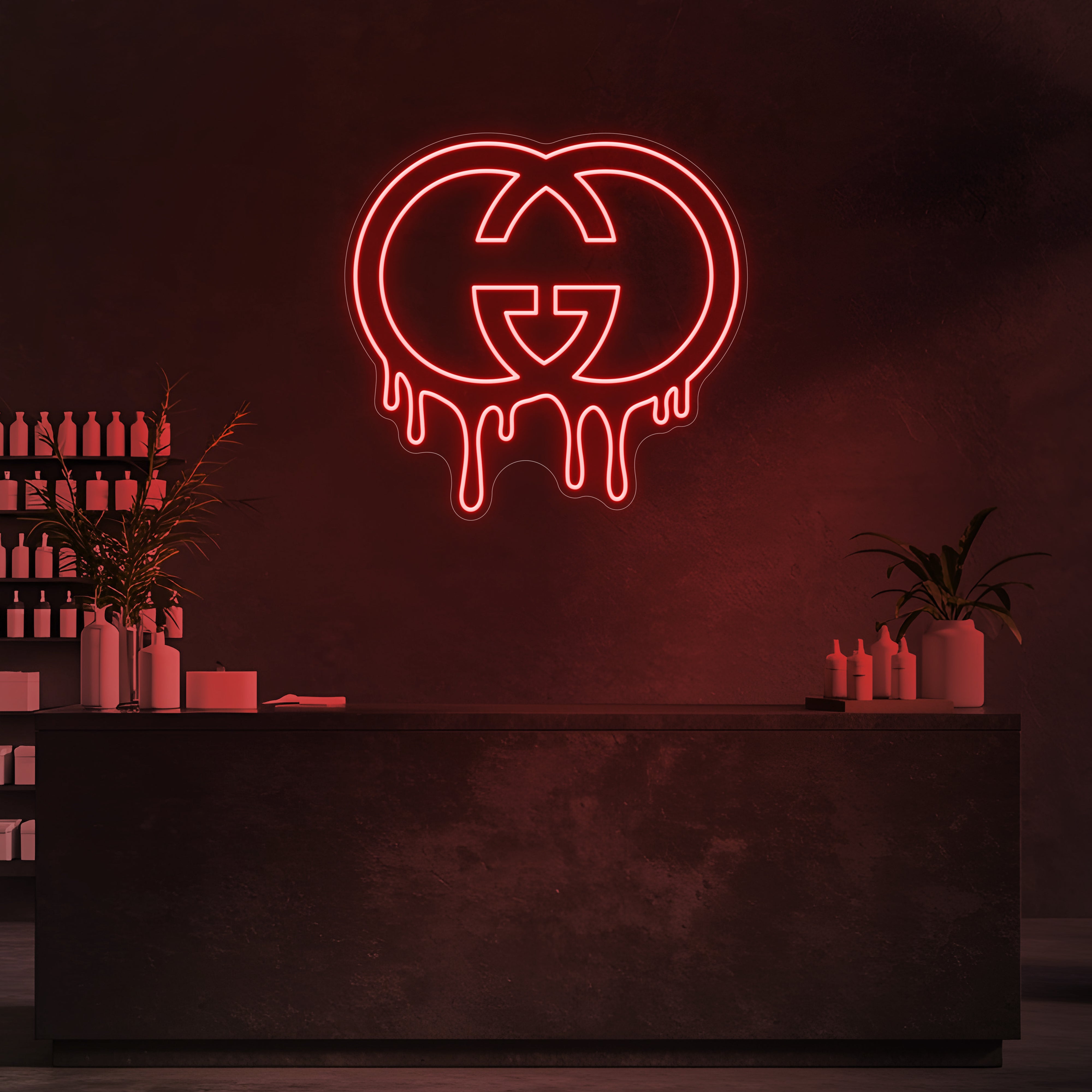 Drip GG LED Neon Sign