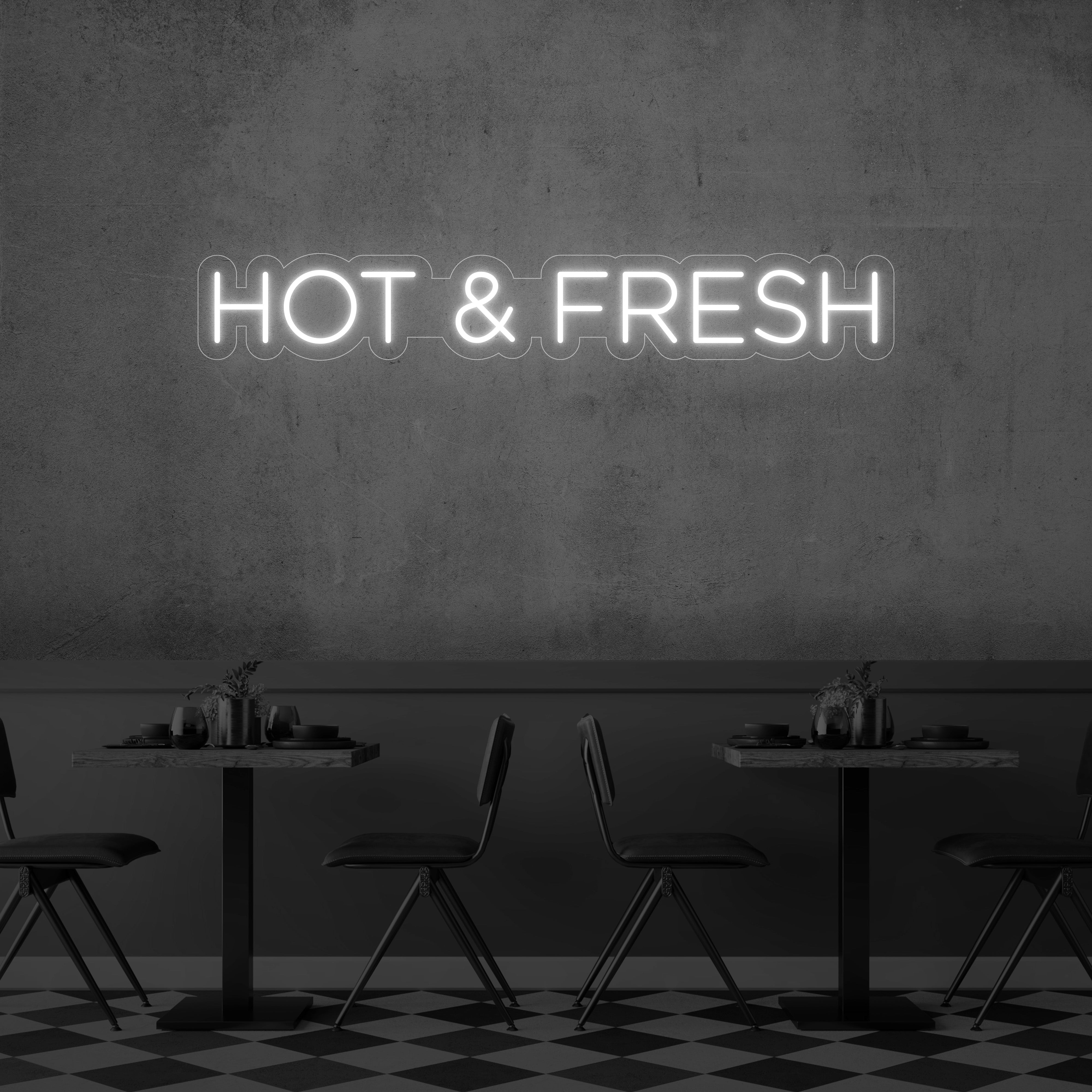 Hot & Fresh LED Neon Sign