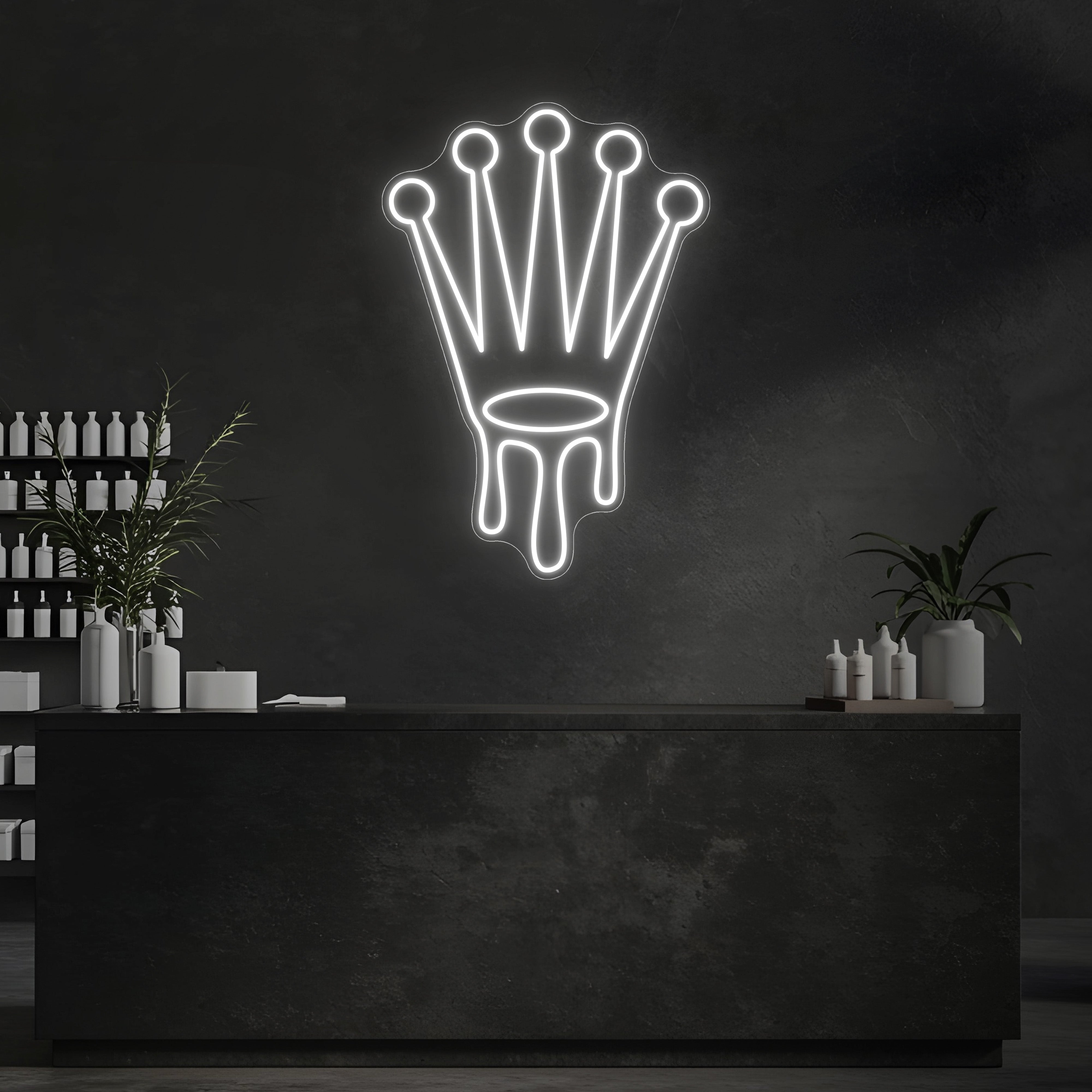Drip Crown LED Neon Sign