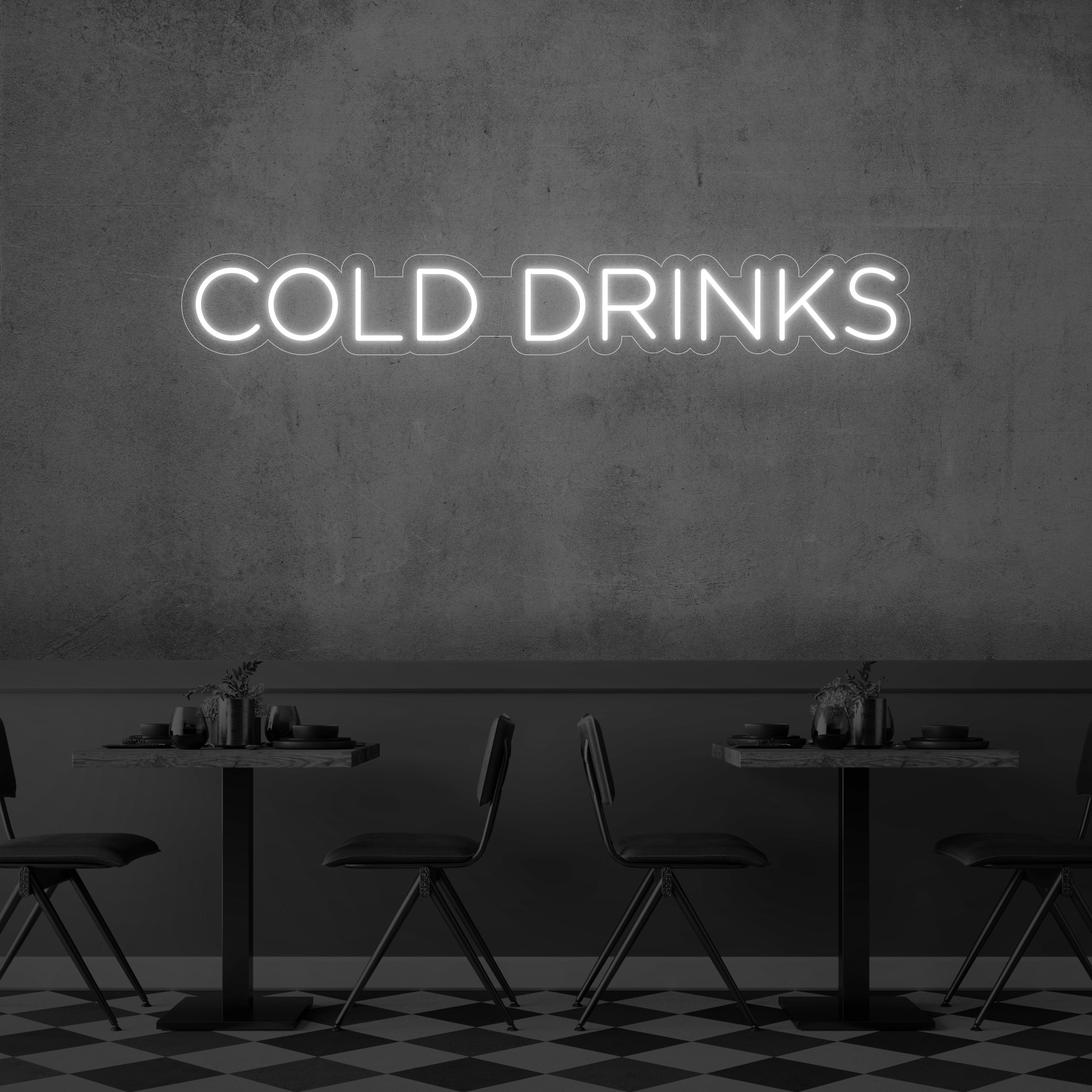 Cold Drinks LED Neon Sign