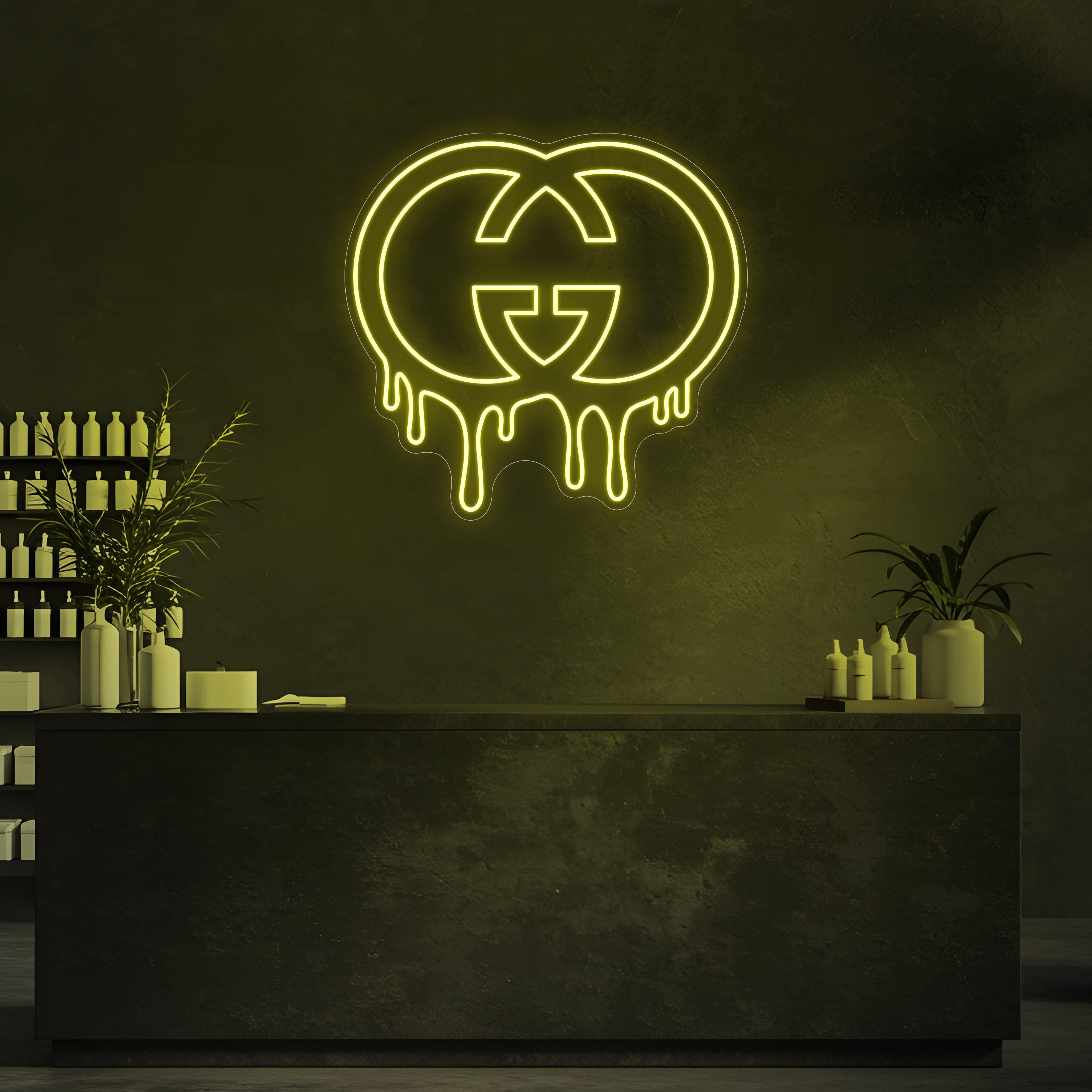 Drip GG LED Neon Sign