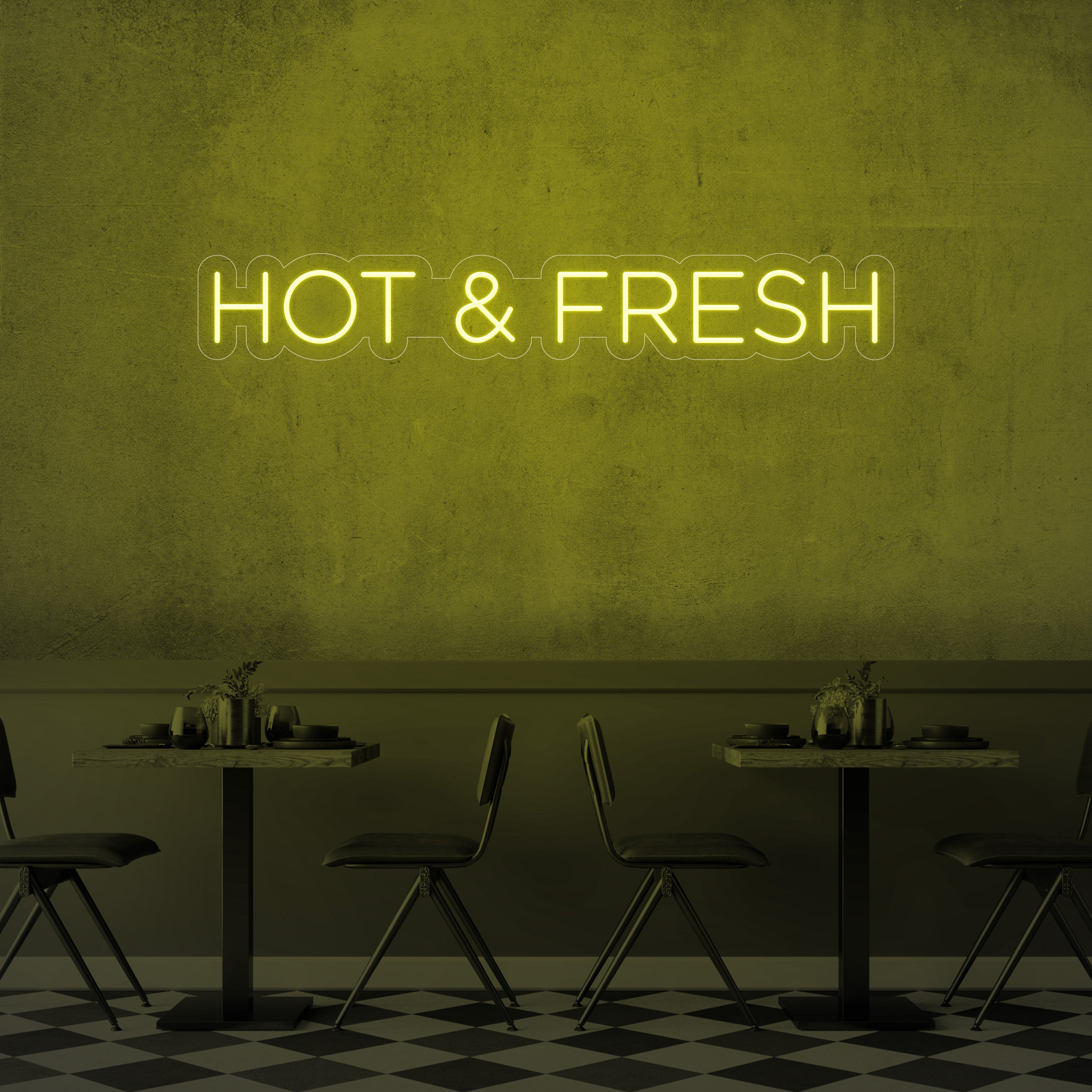 Hot & Fresh LED Neon Sign