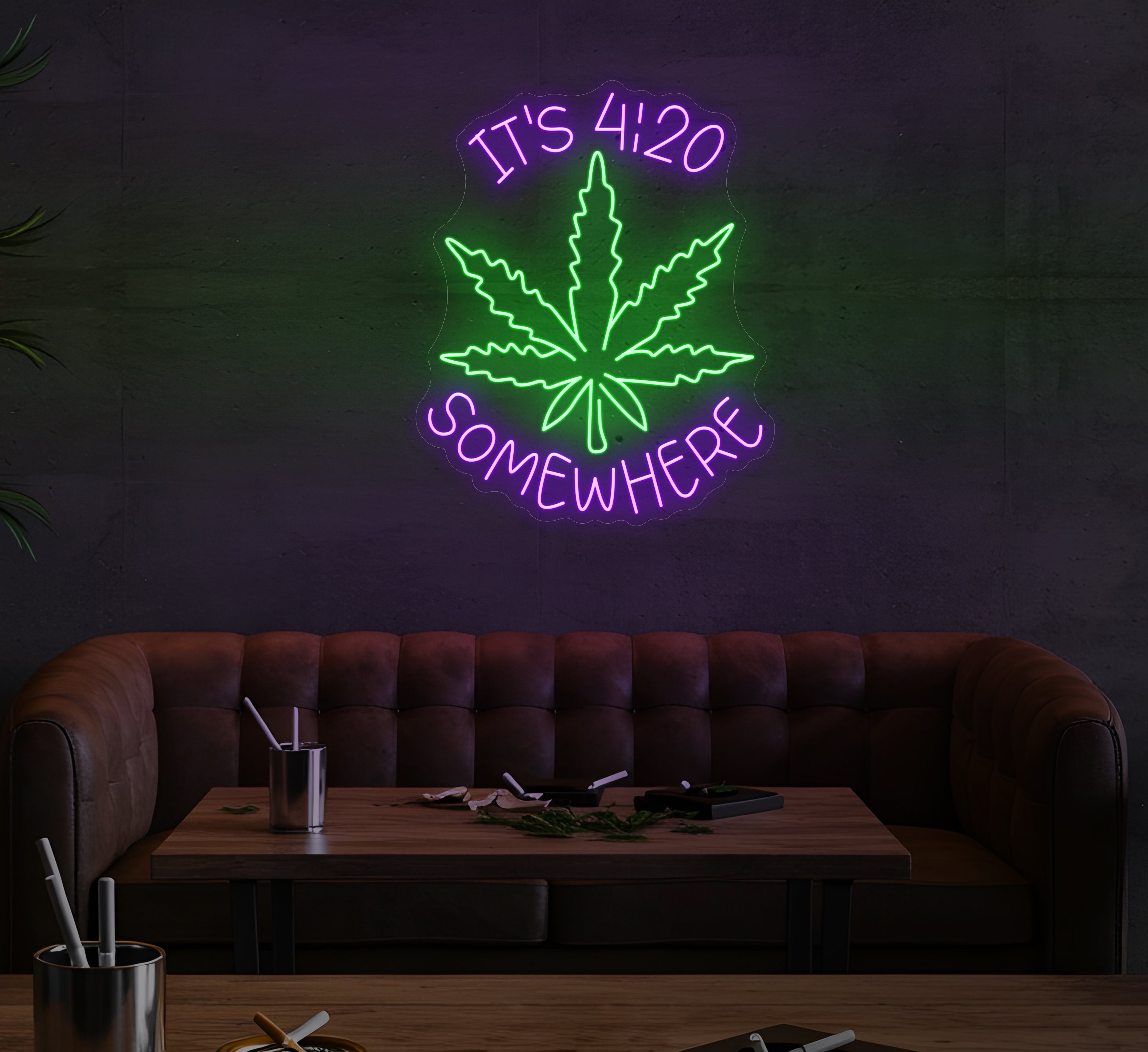 It's 4:20 Somewhere LED Neon Sign