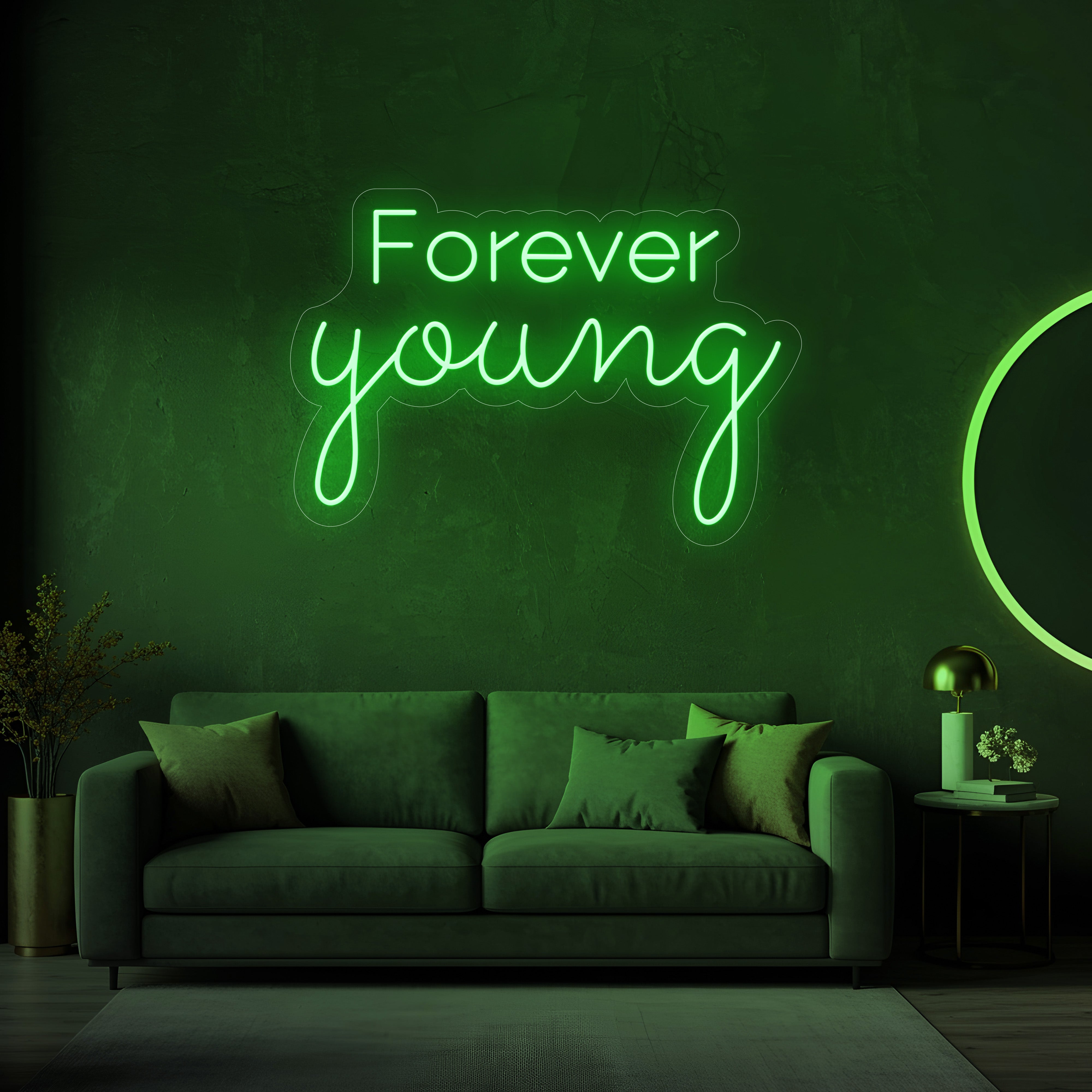 Forever Young LED Neon Sign