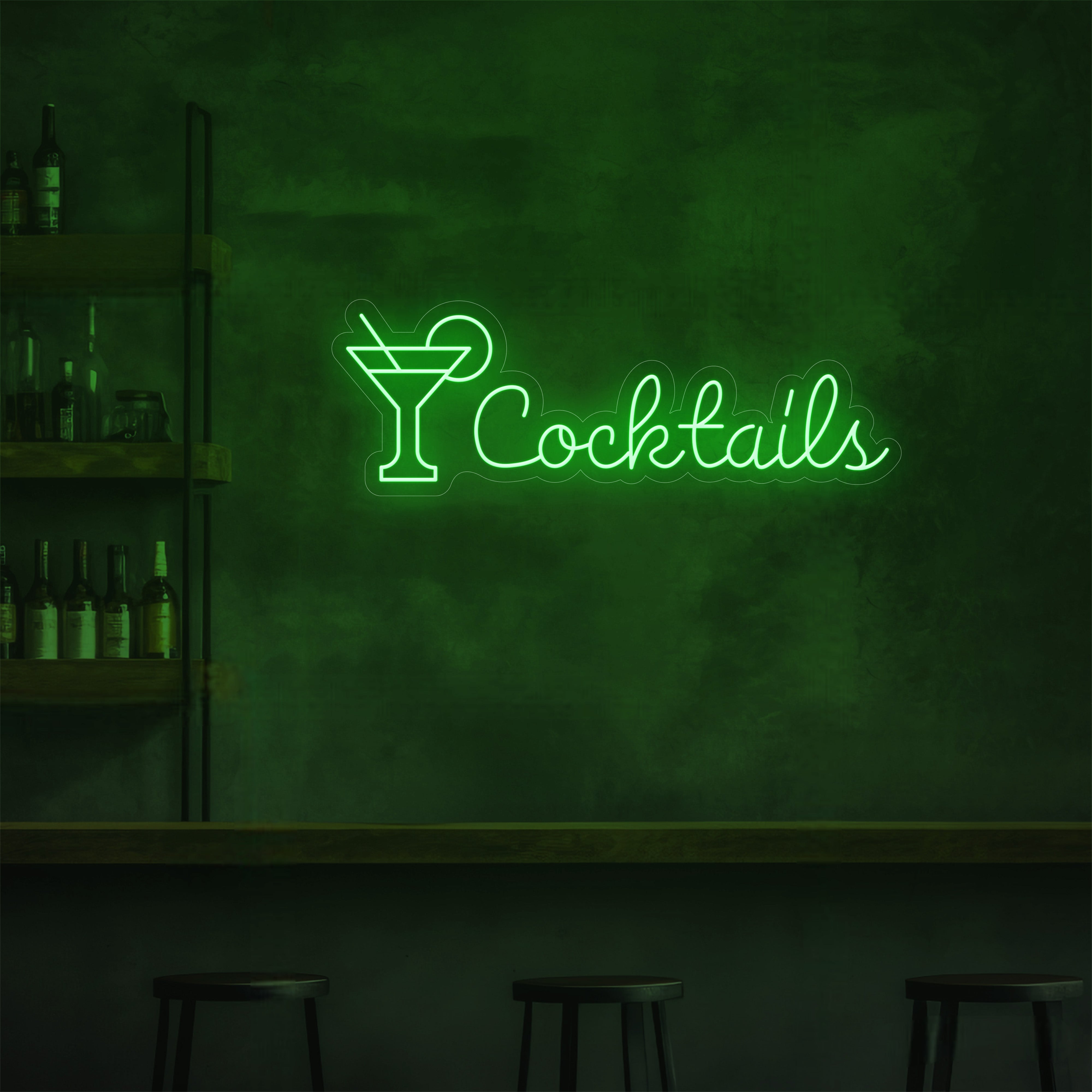 Cocktails Script LED Neon Sign
