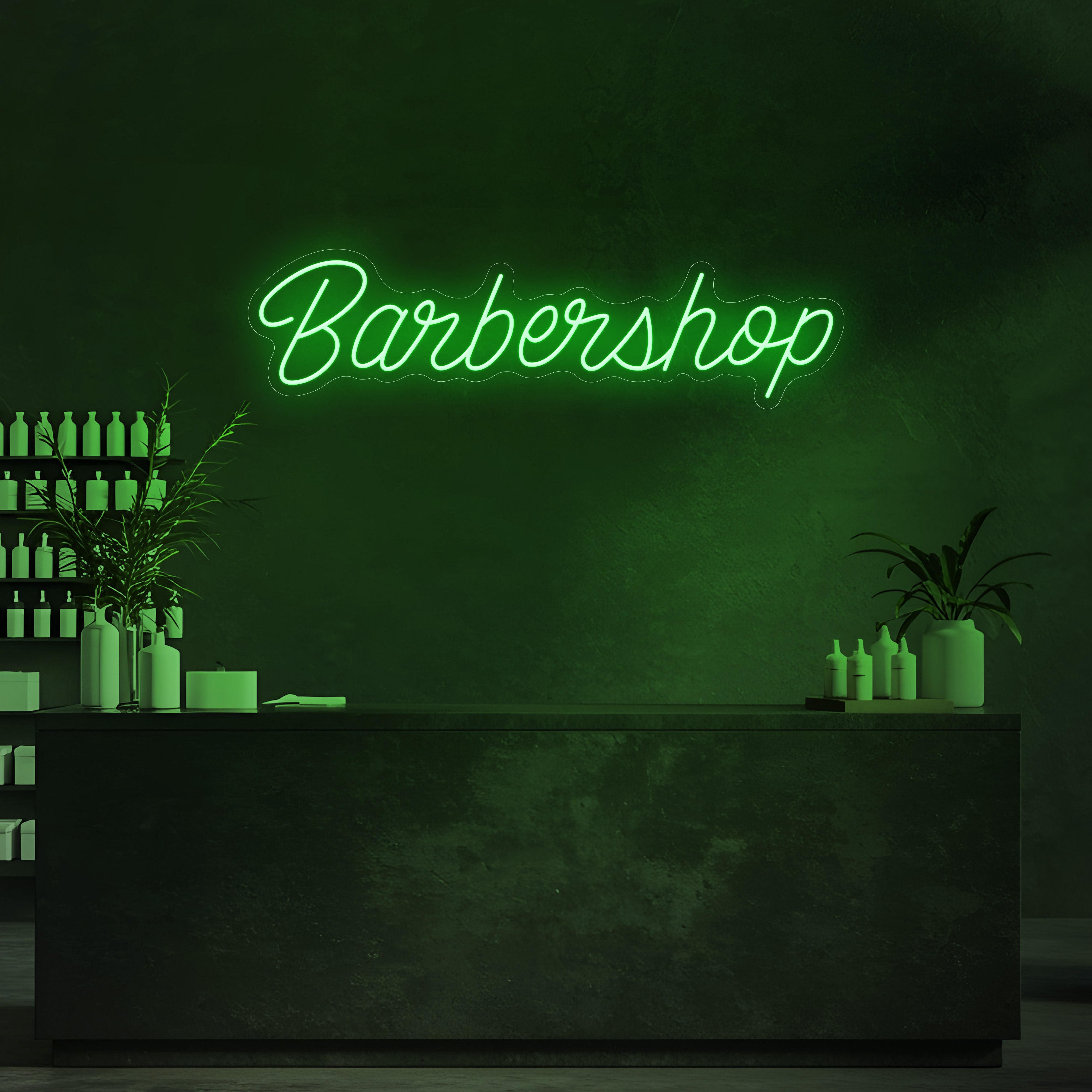 Signature Barbershop LED Neon Sign