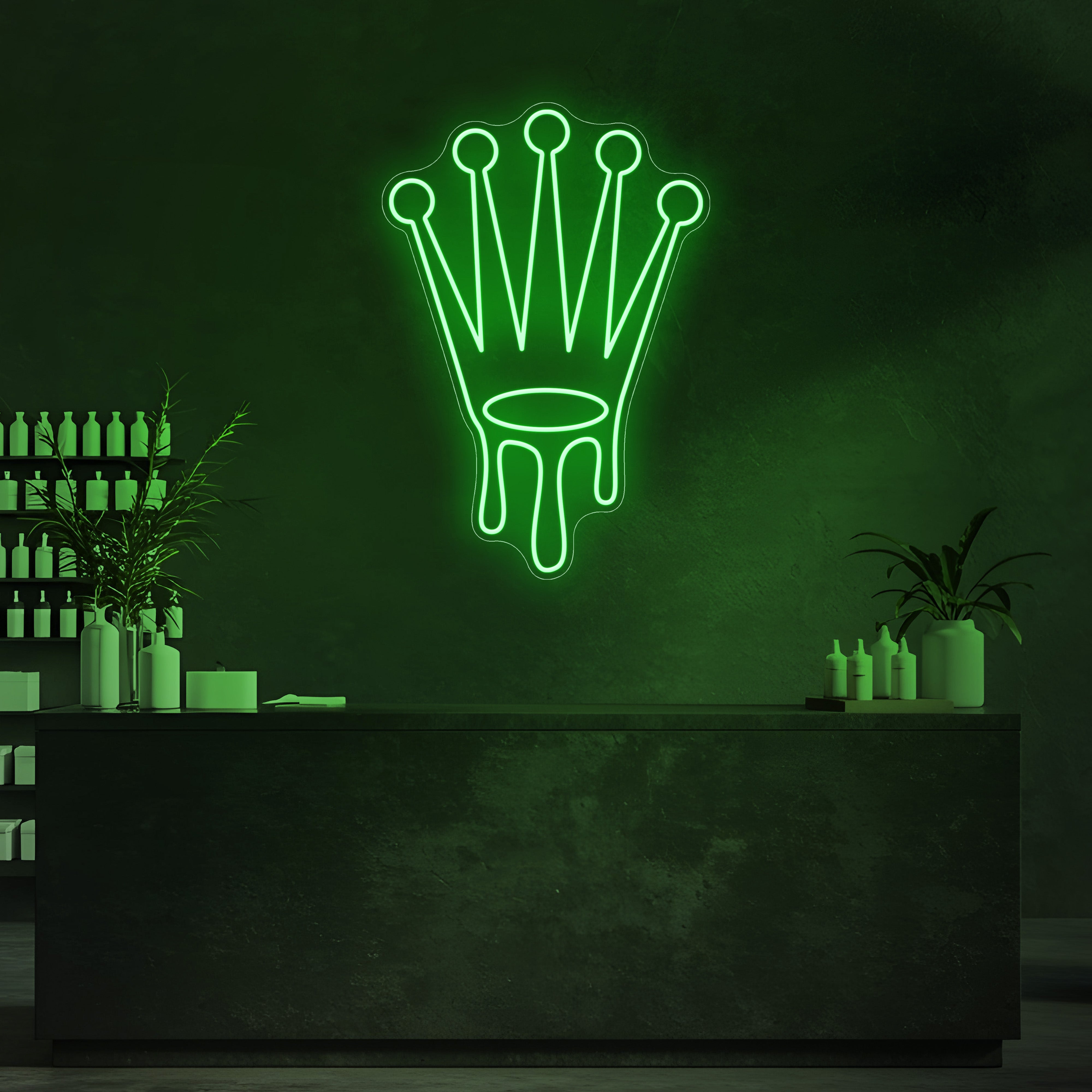 Drip Crown LED Neon Sign