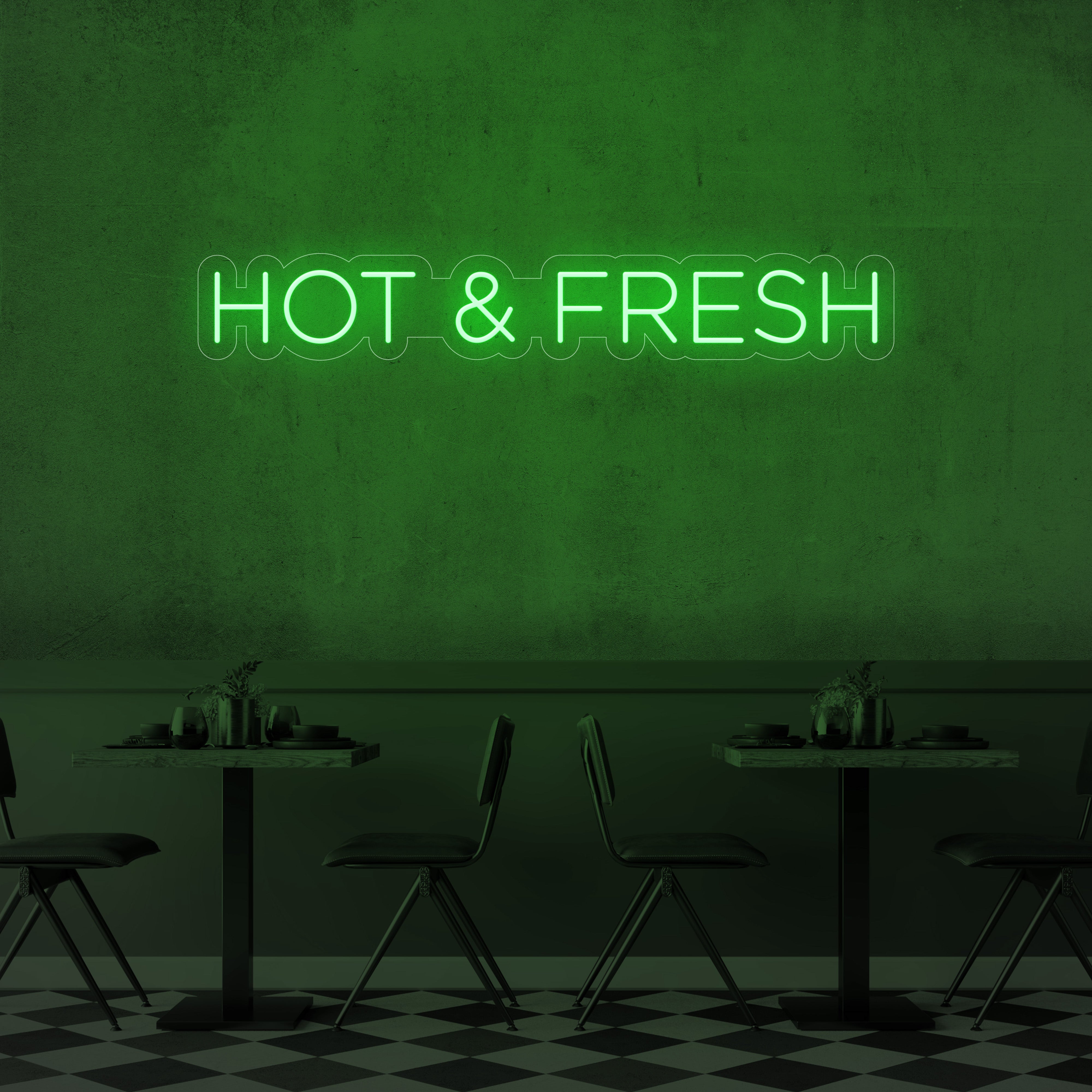 Hot & Fresh LED Neon Sign