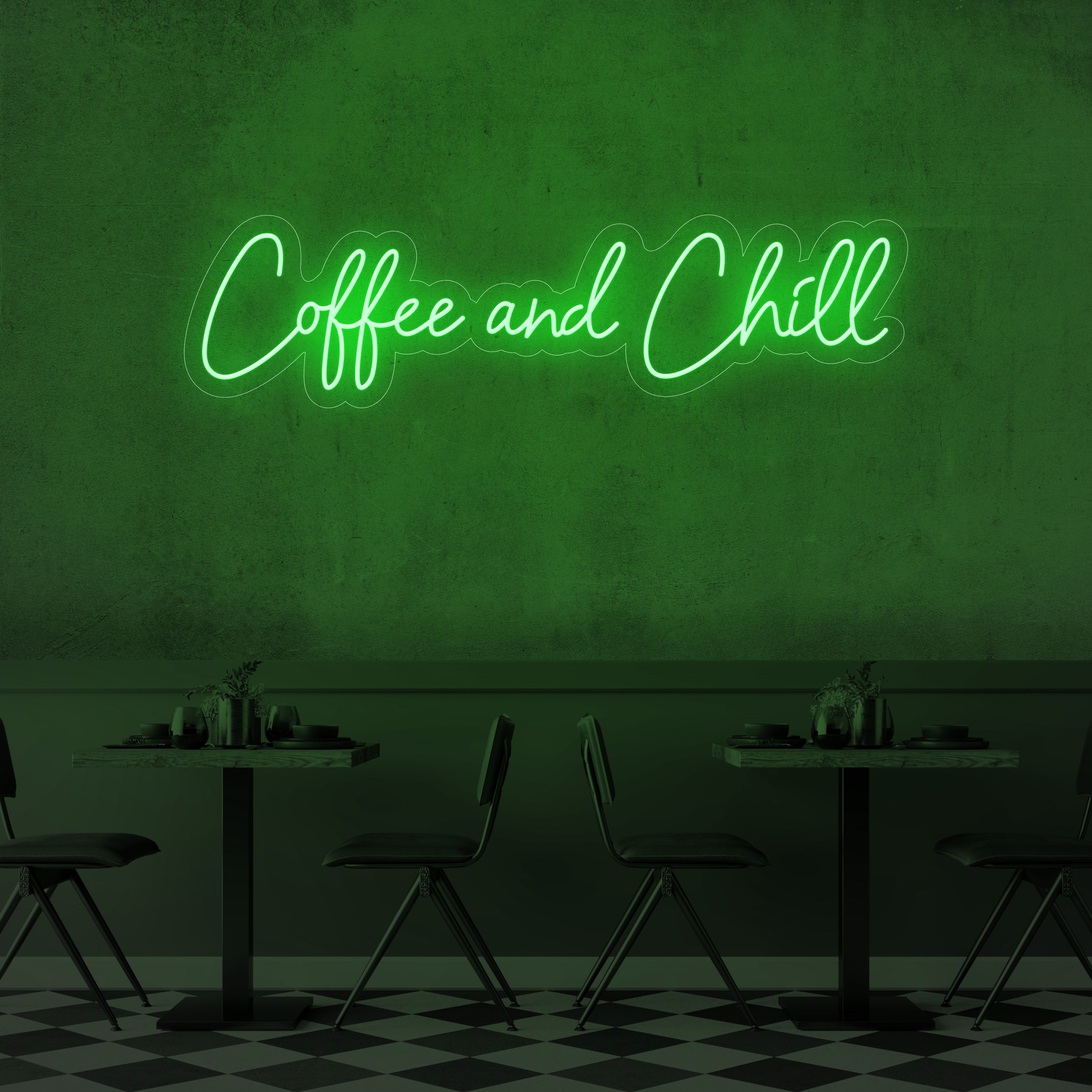 Coffee and Chill LED Neon Sign
