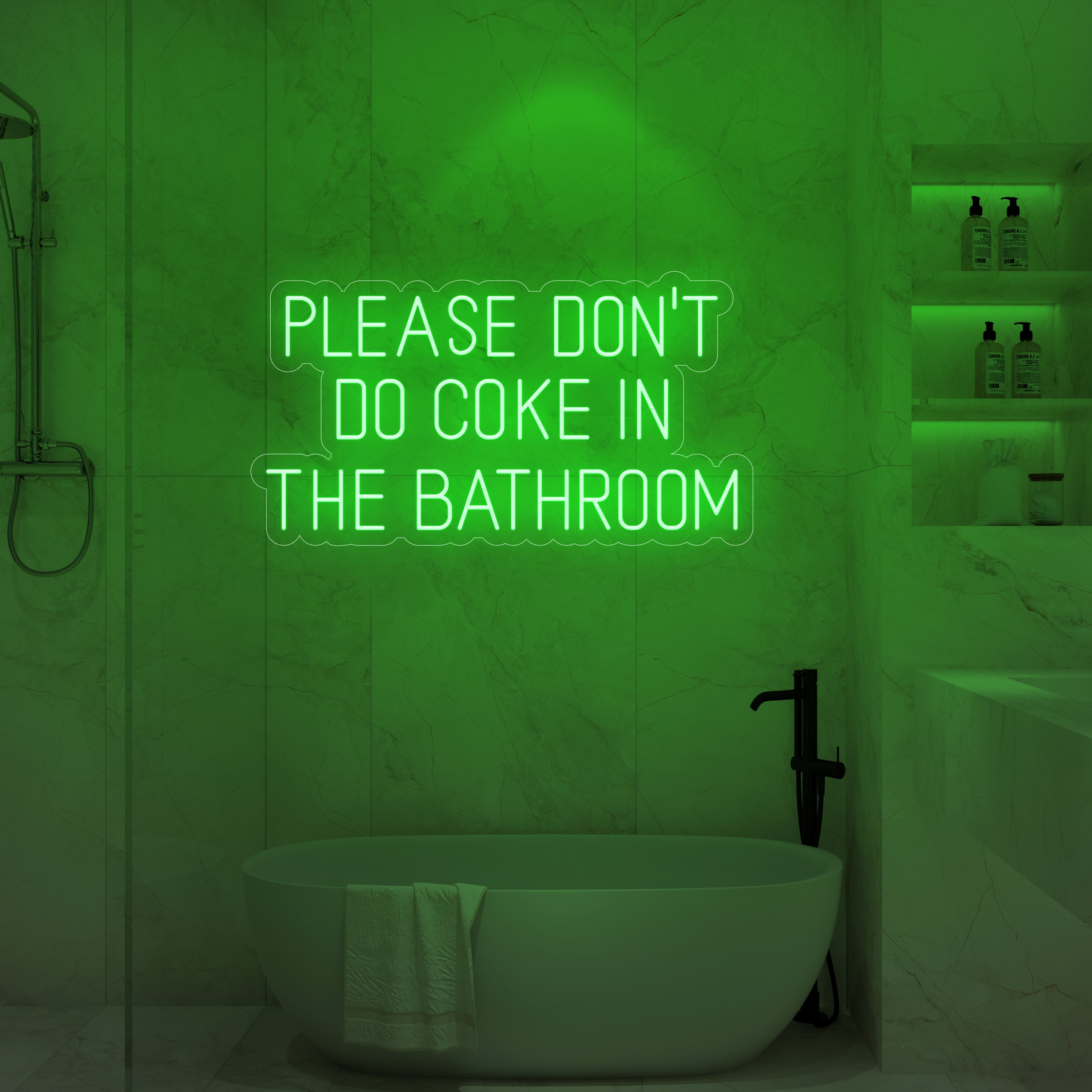 Please Don’t Do Coke in the Bathroom LED Neon Sign