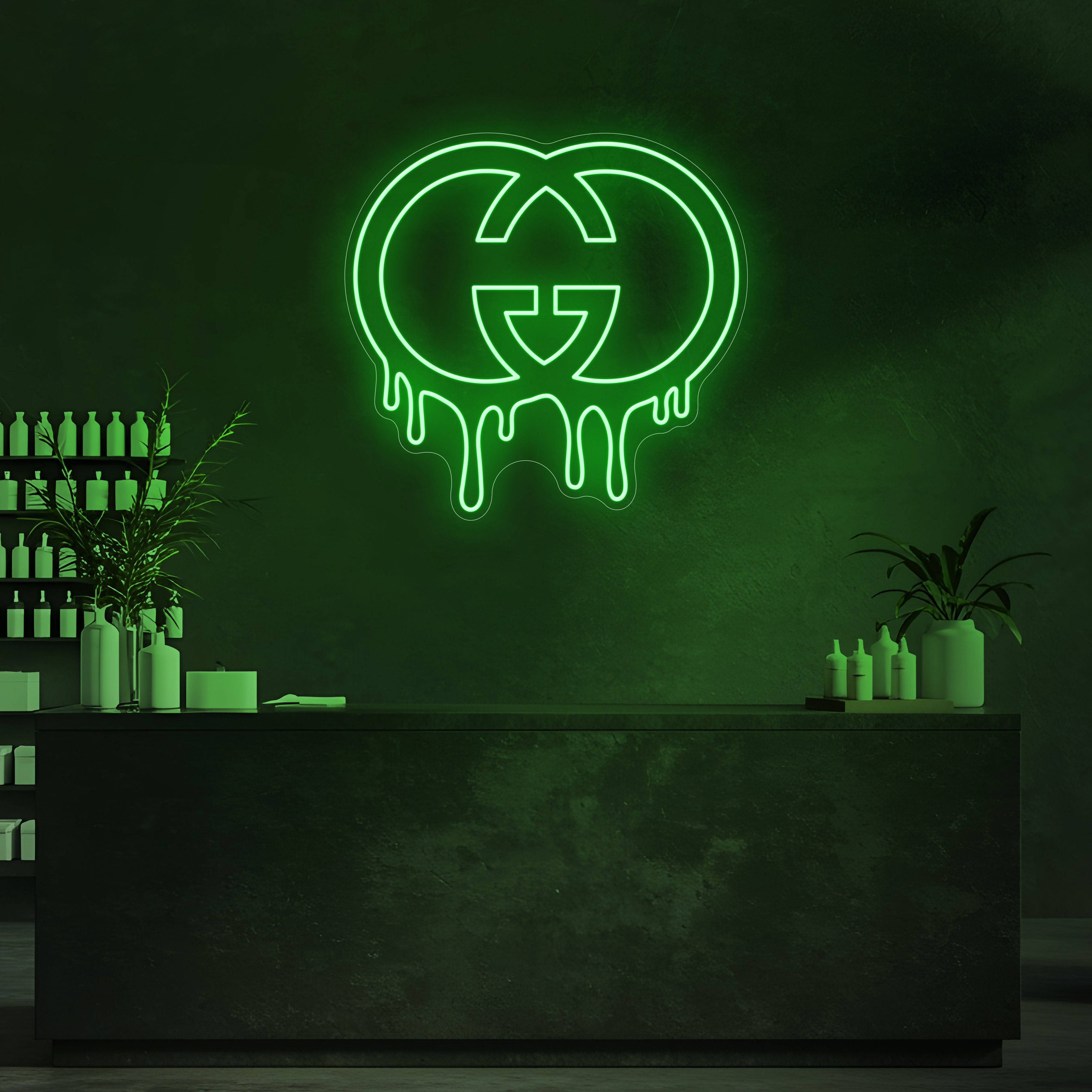 Drip GG LED Neon Sign