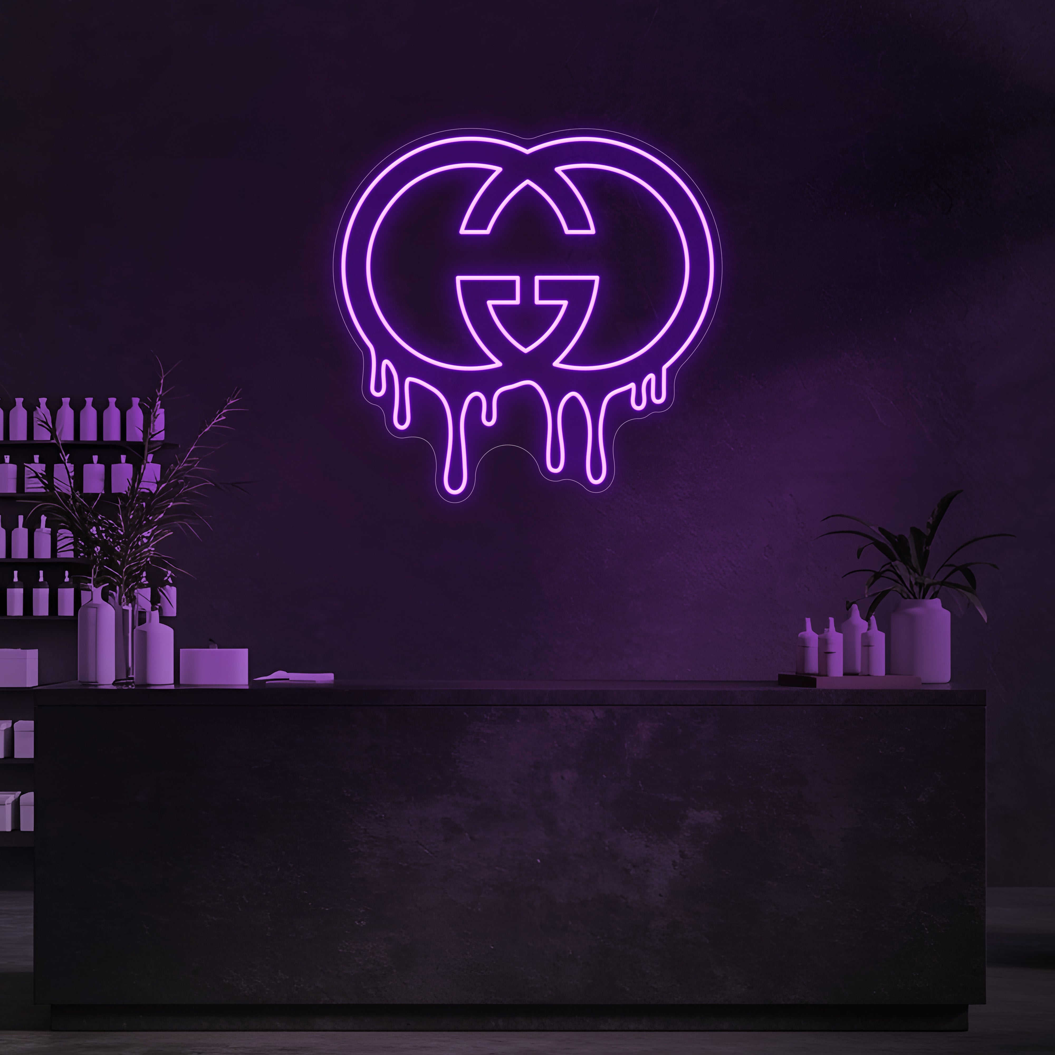 Drip GG LED Neon Sign