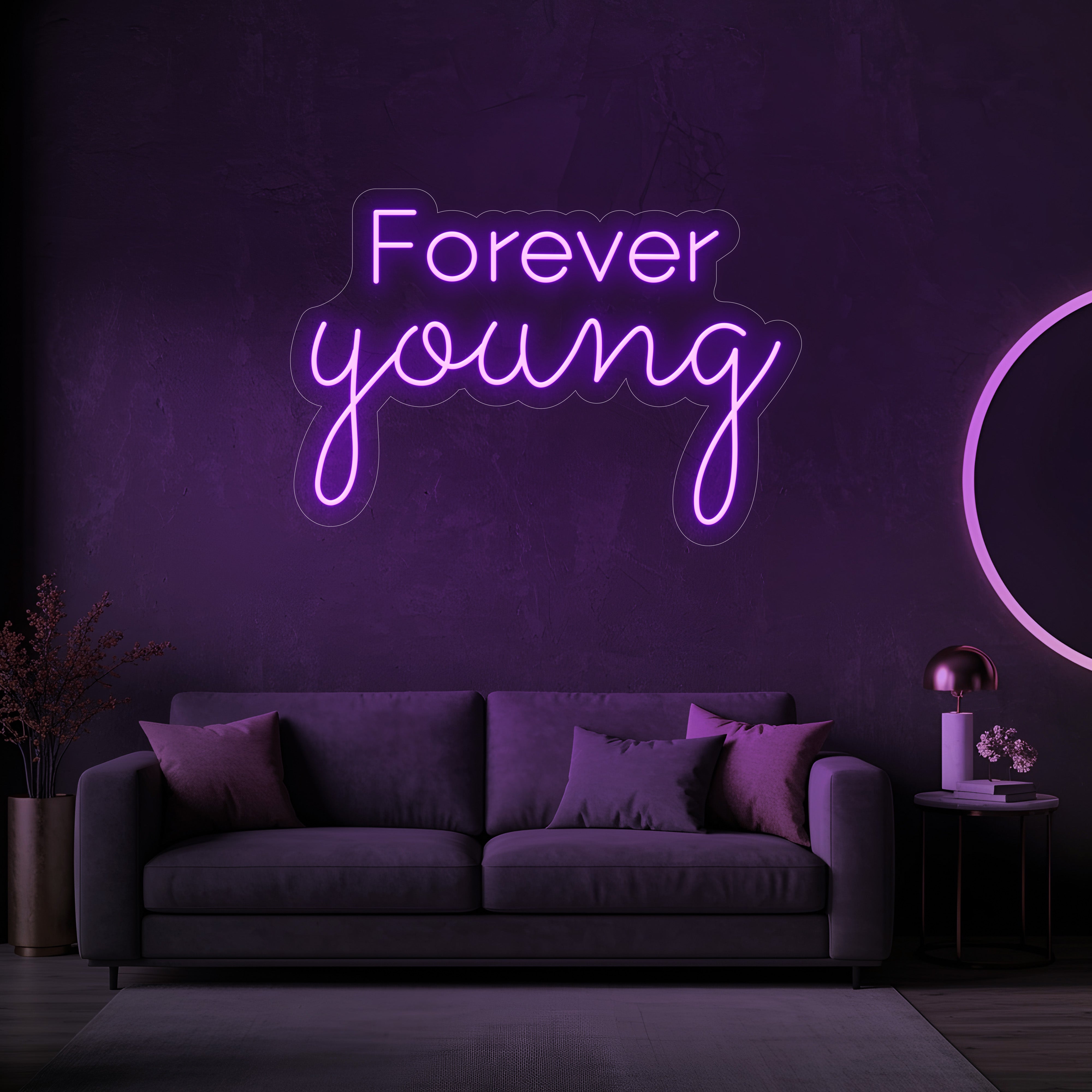 Forever Young LED Neon Sign