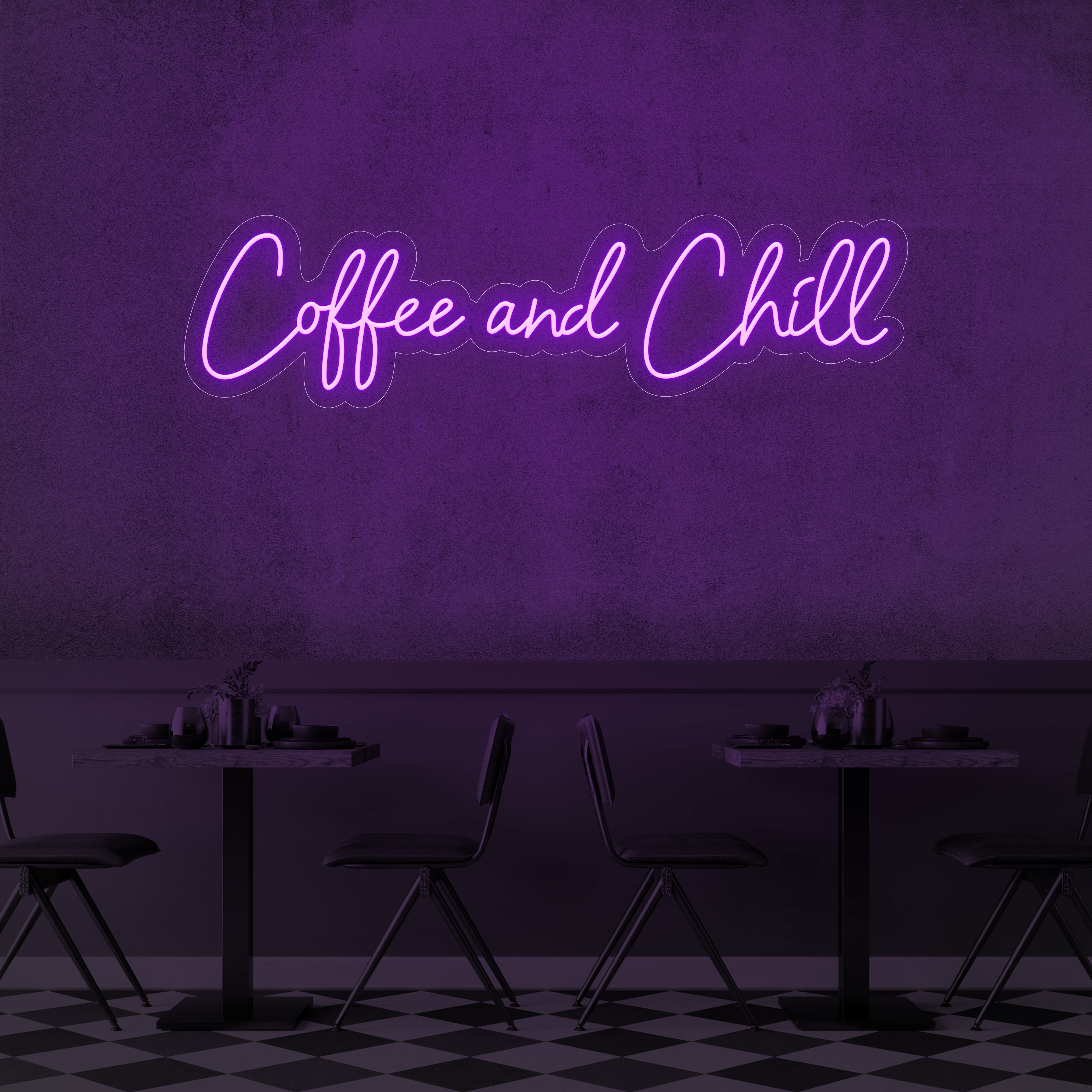 Coffee and Chill LED Neon Sign