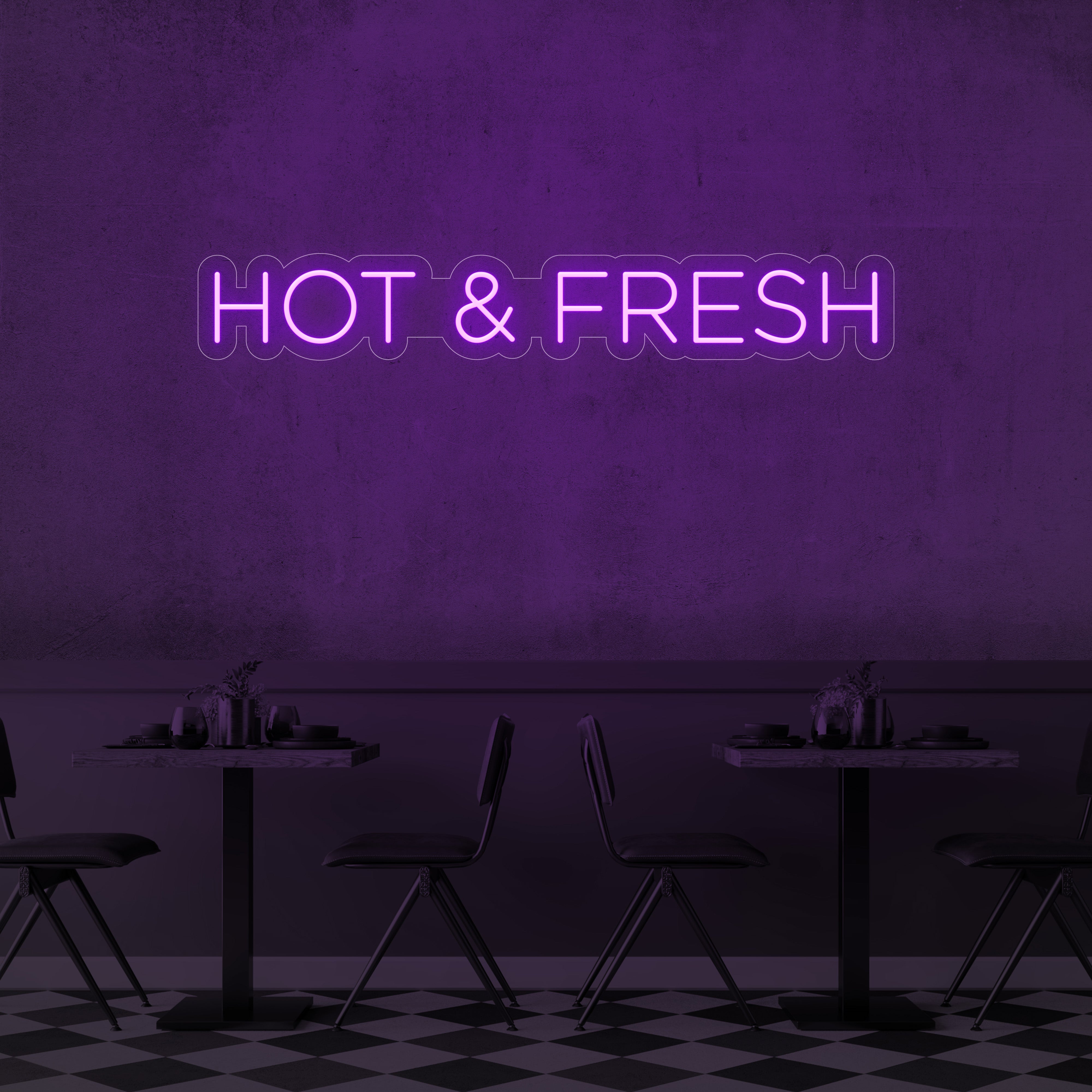 Hot & Fresh LED Neon Sign