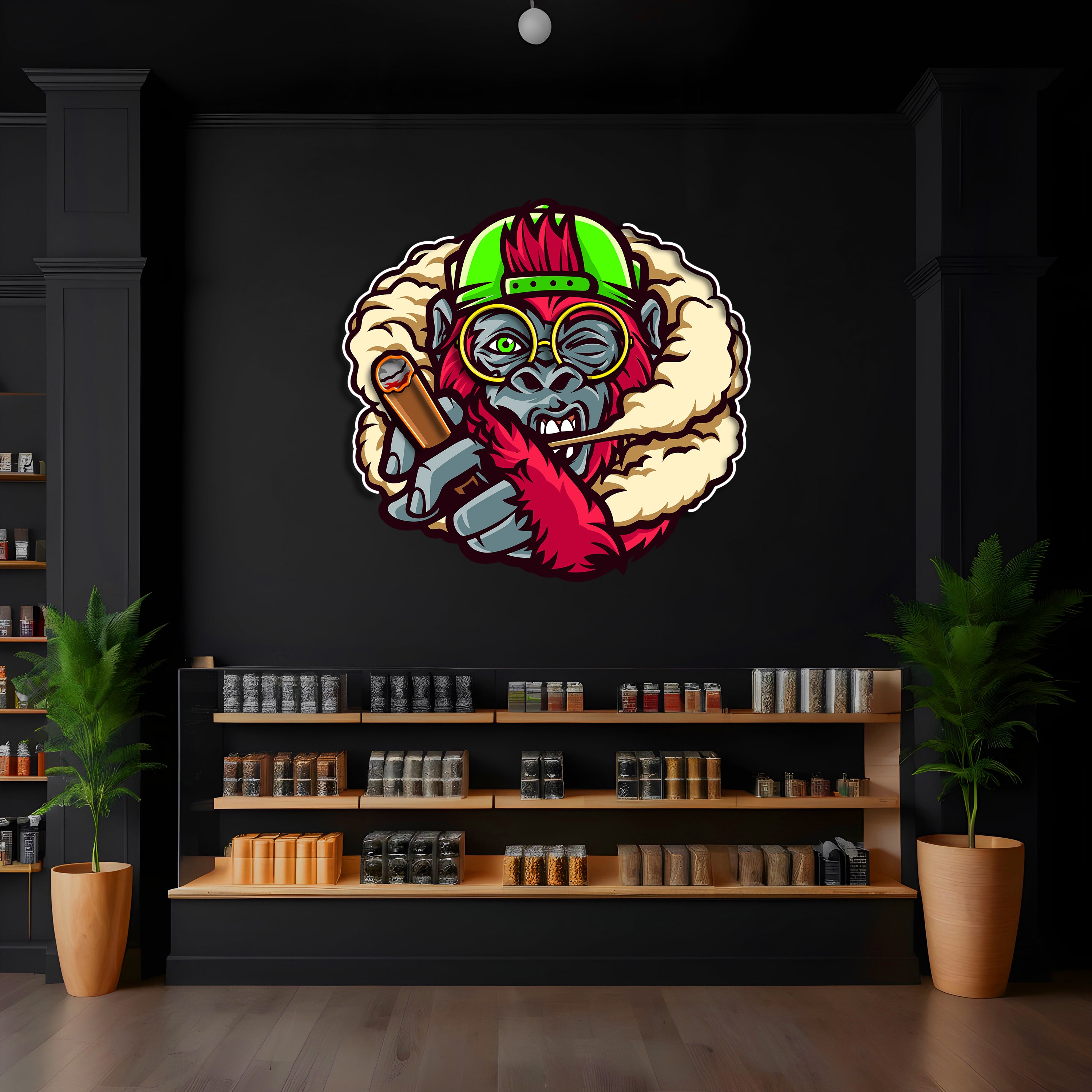 Blazin' Apes LED Neon Pop Art