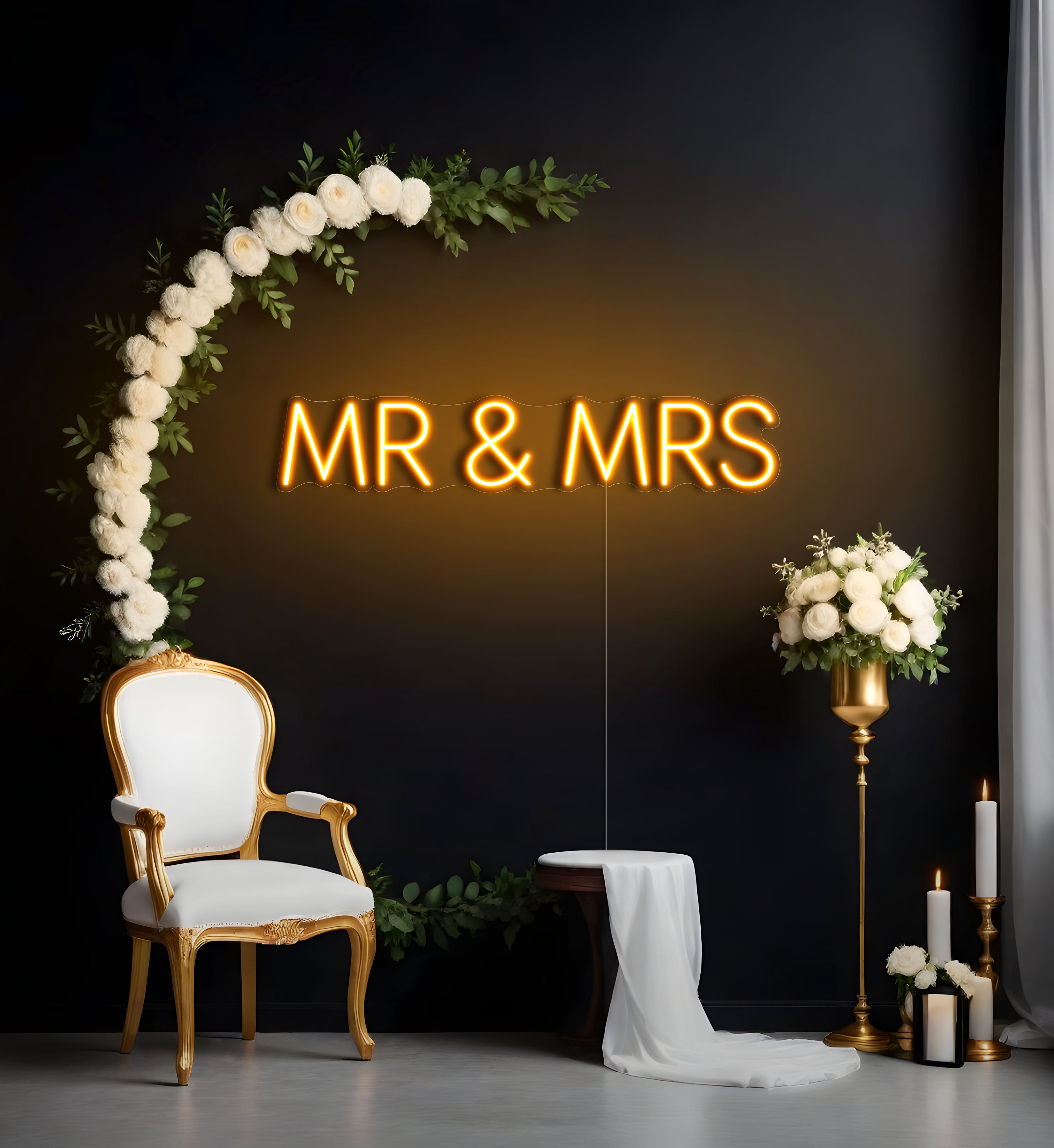 MR & MRS LED Neon Sign