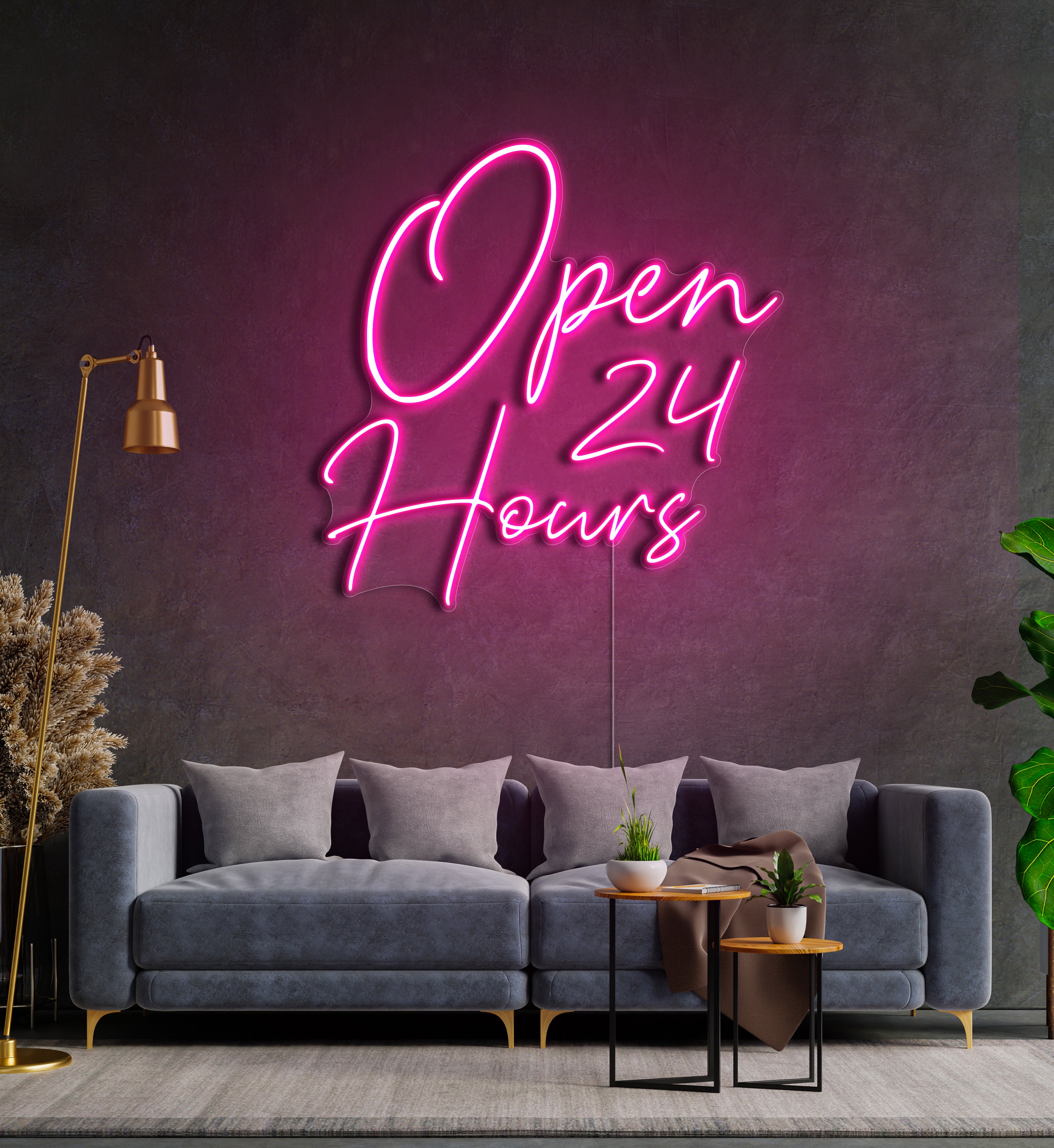Open 24 Hours LED Neon Sign