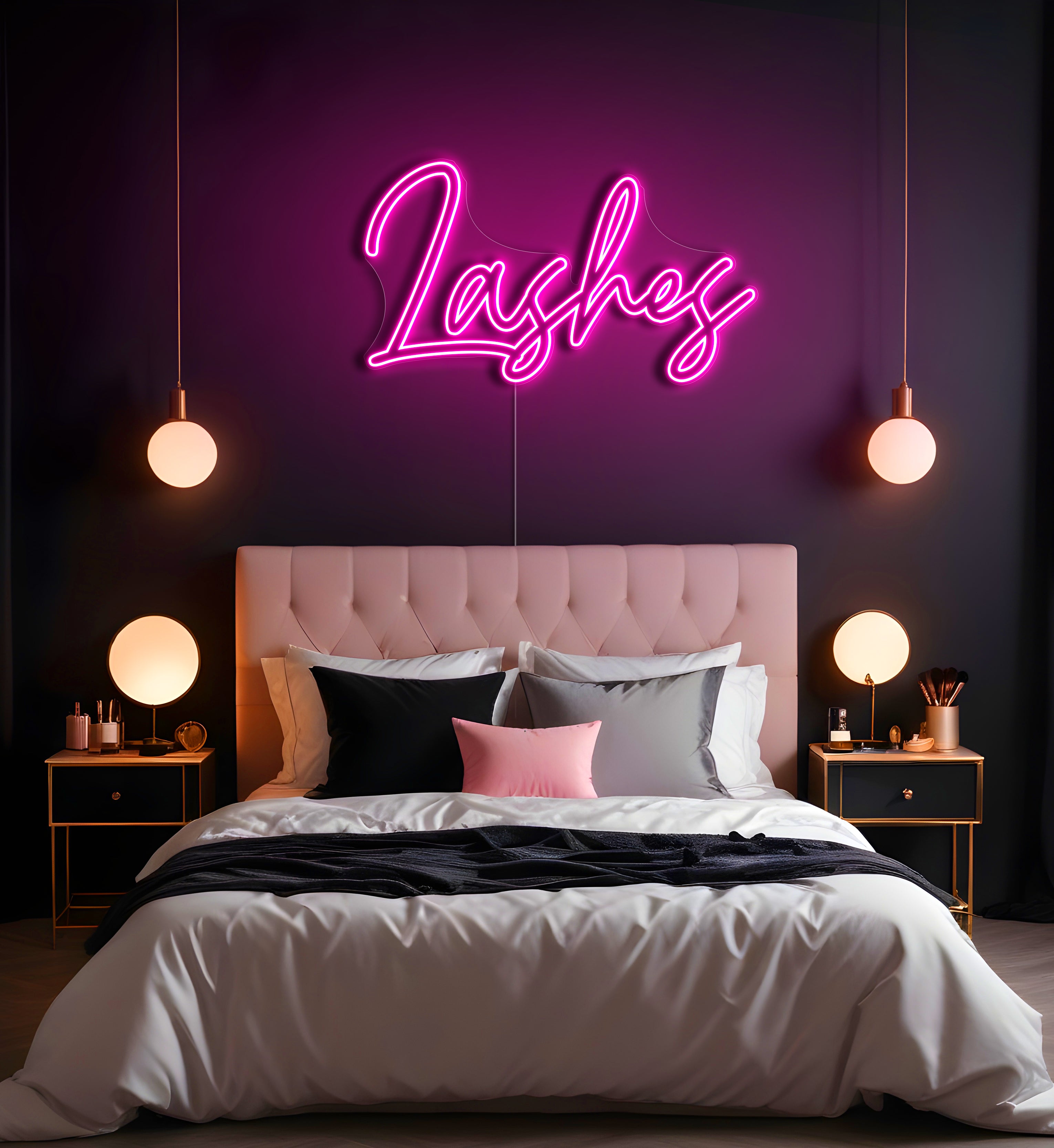 Lashes LED Neon Sign