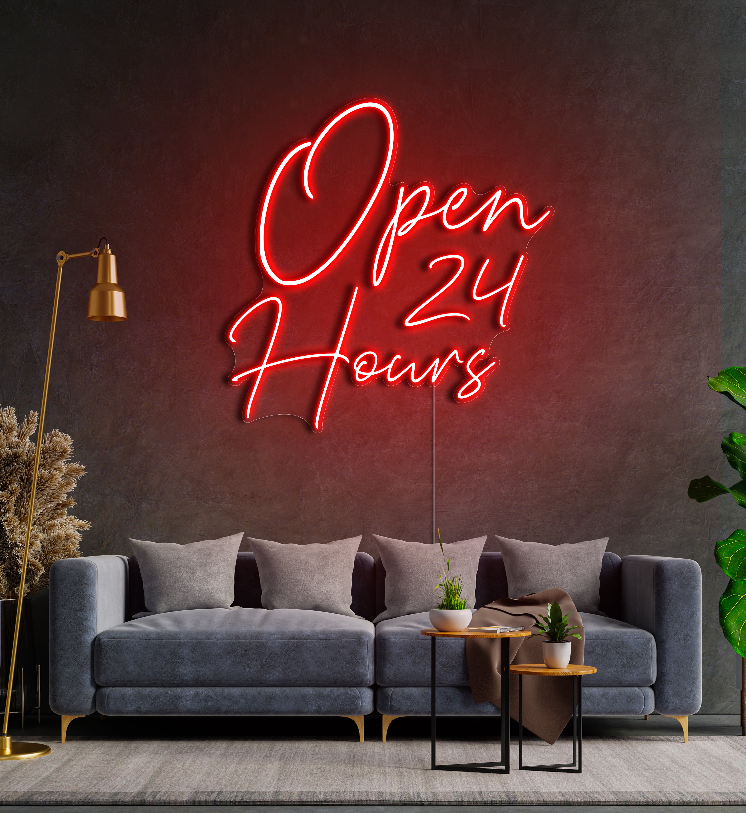 Open 24 Hours LED Neon Sign