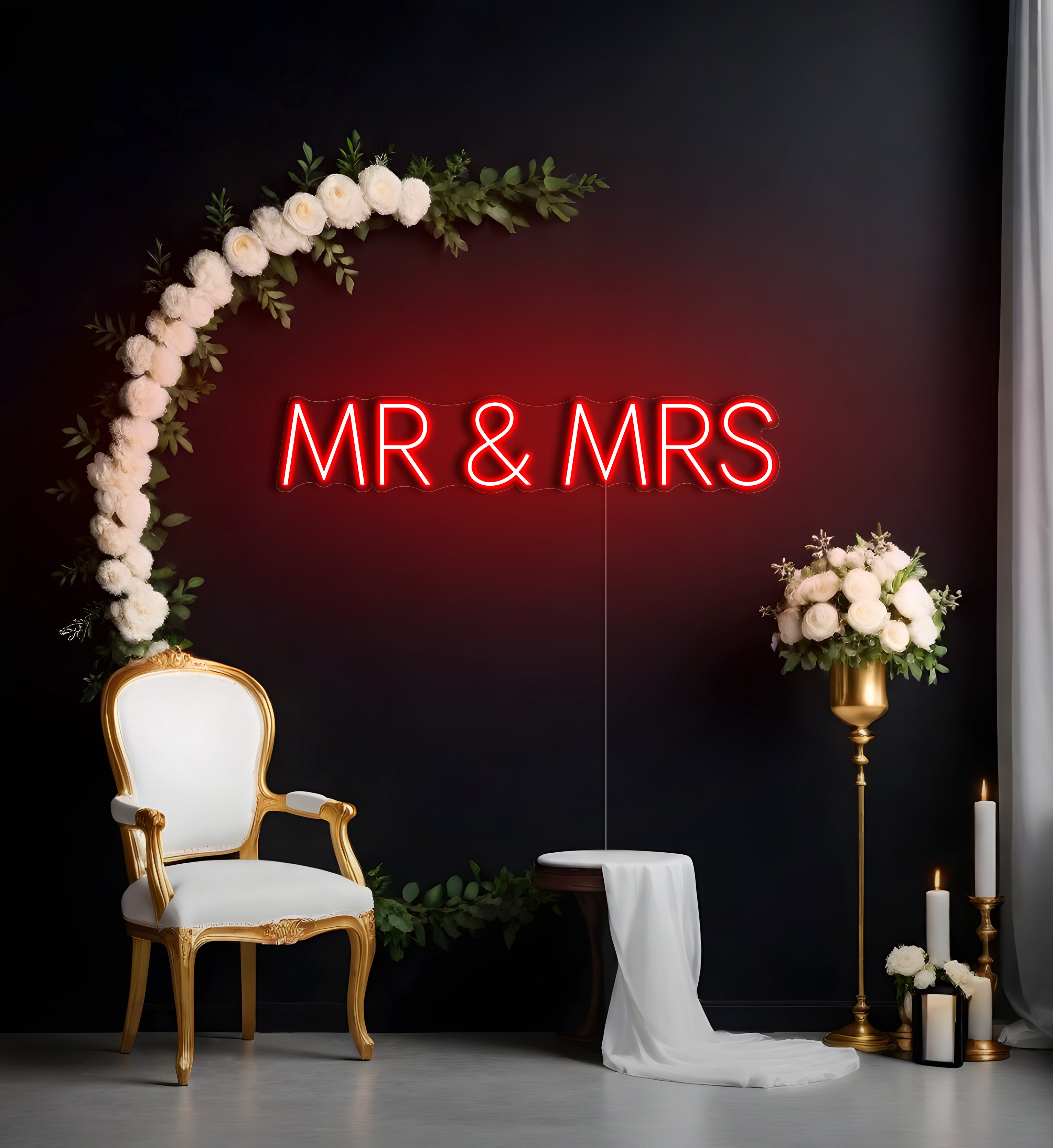 MR & MRS LED Neon Sign