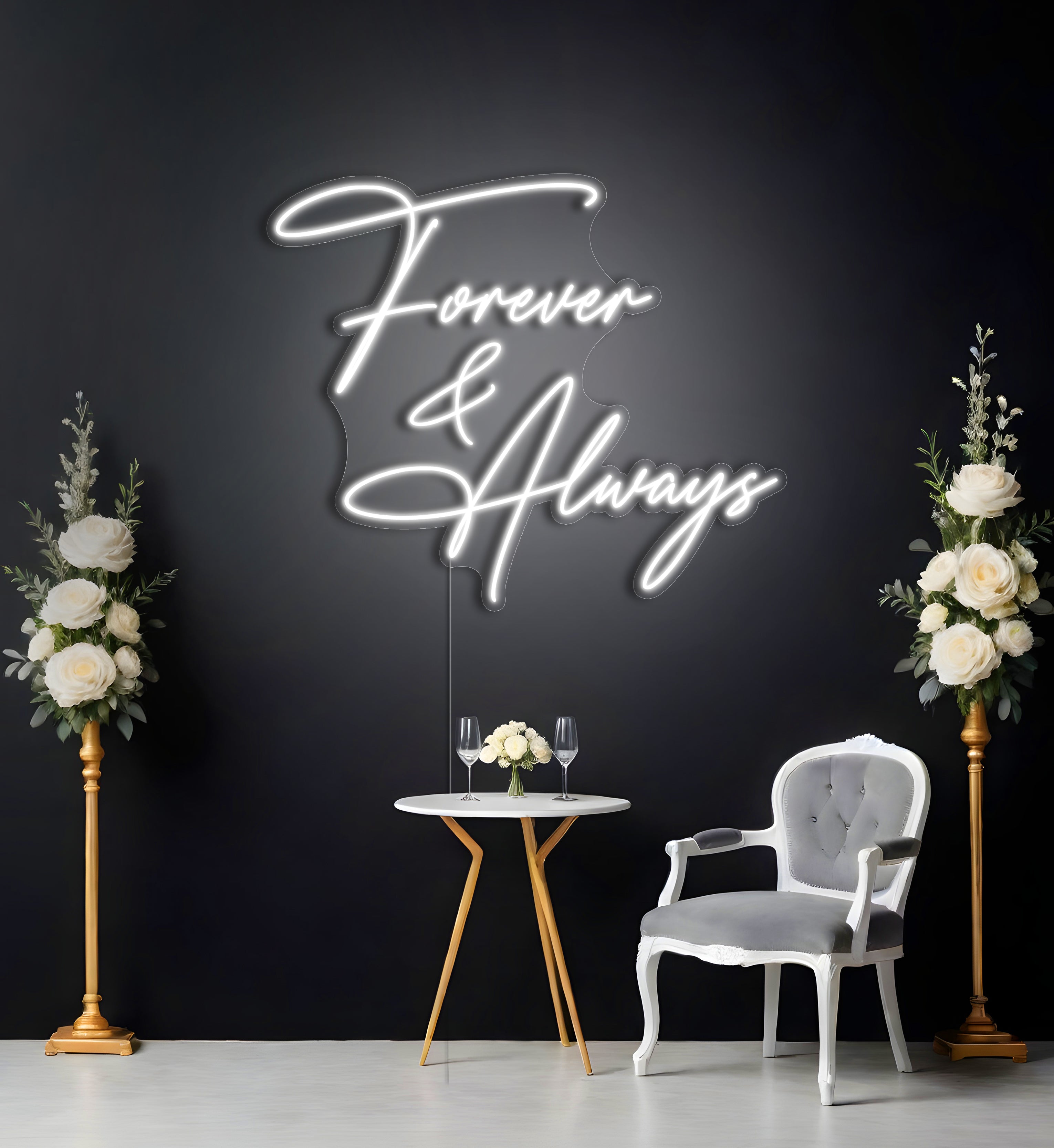 Forever & Always LED Neon Sign