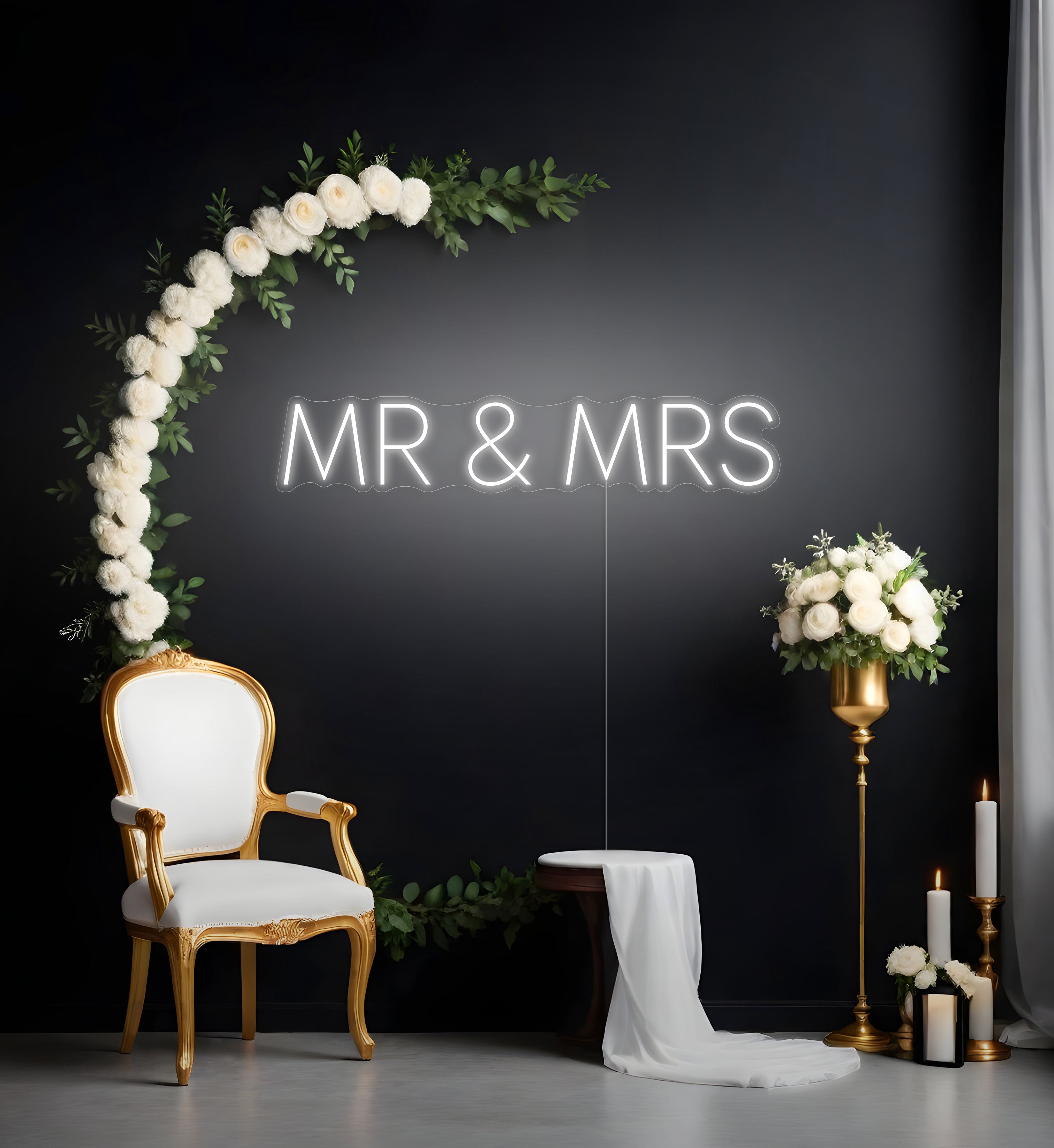 MR & MRS LED Neon Sign