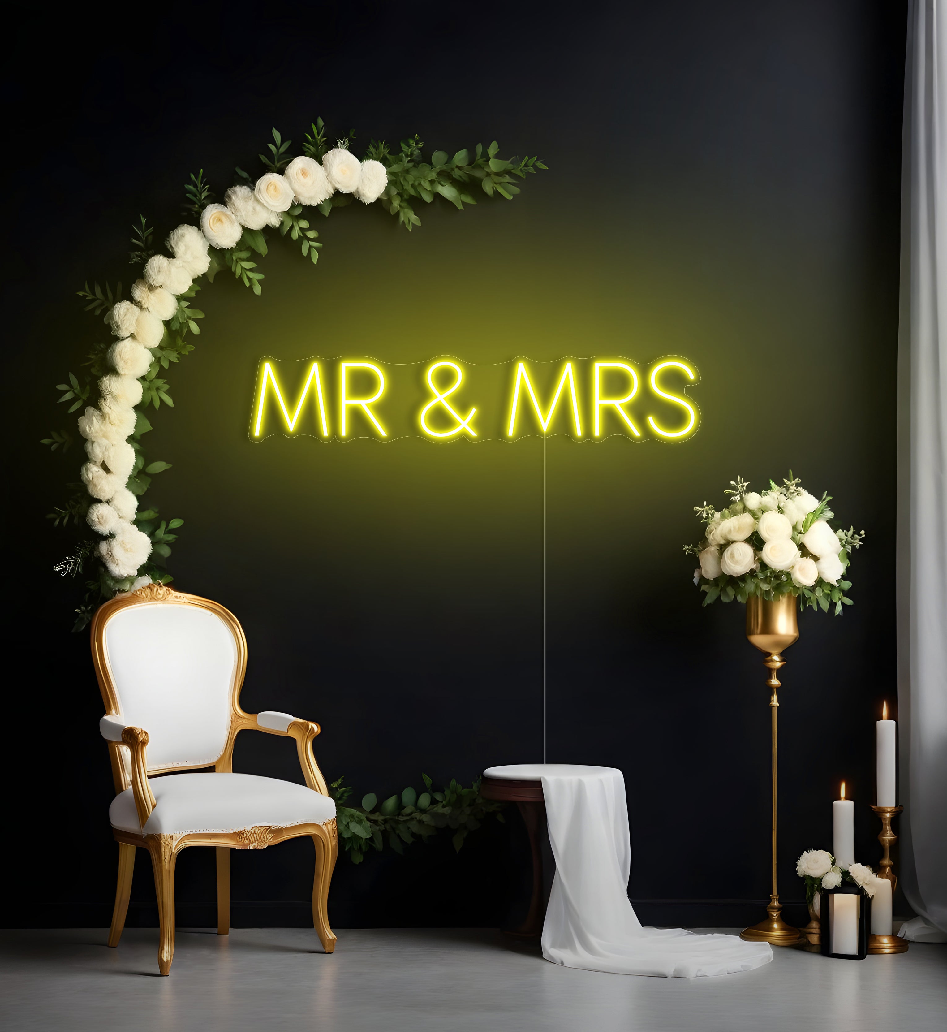 MR & MRS LED Neon Sign