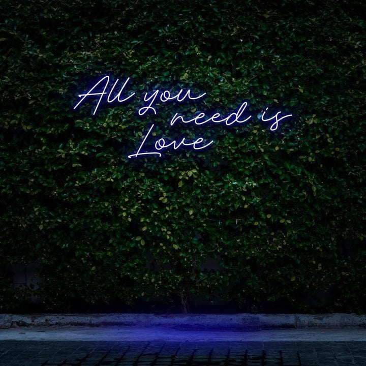 All You Need Is Love LED Neon Sign